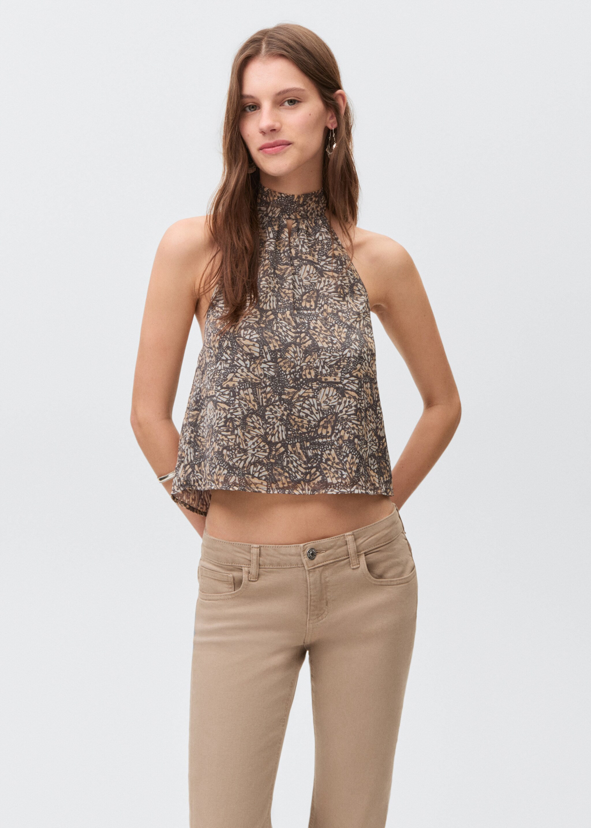 Low-waist flared jeans - Details of the article 6