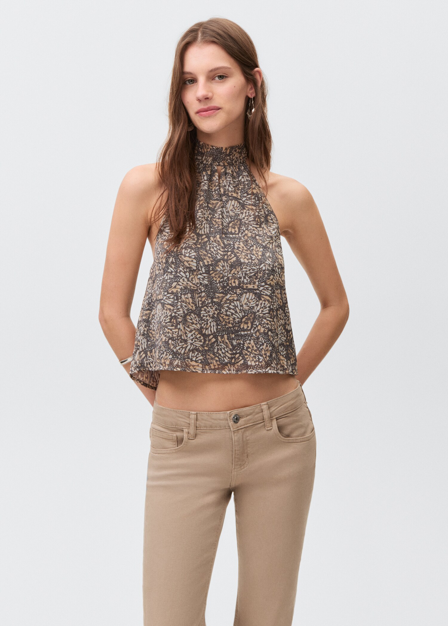 Low-waist flared jeans - Details of the article 6