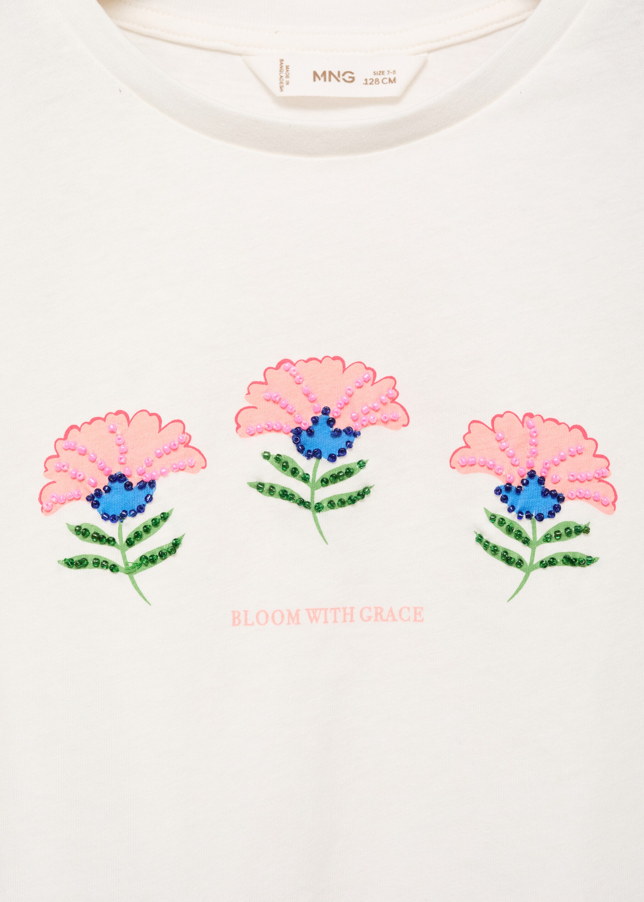 Bedrucktes Shirt mit Perlen - Detail des Artikels 8