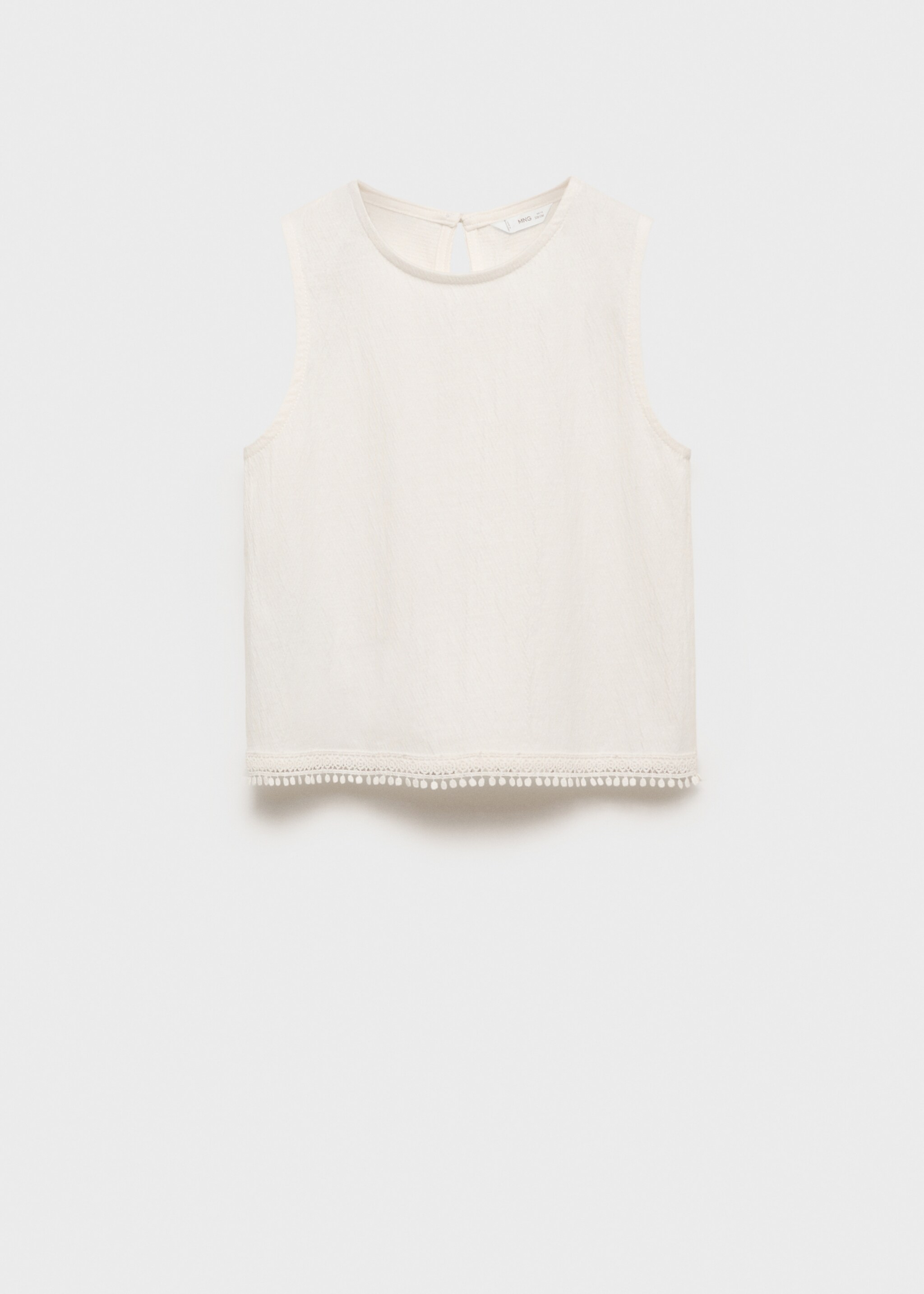 T-shirt texturé brodé - Article sans modèle