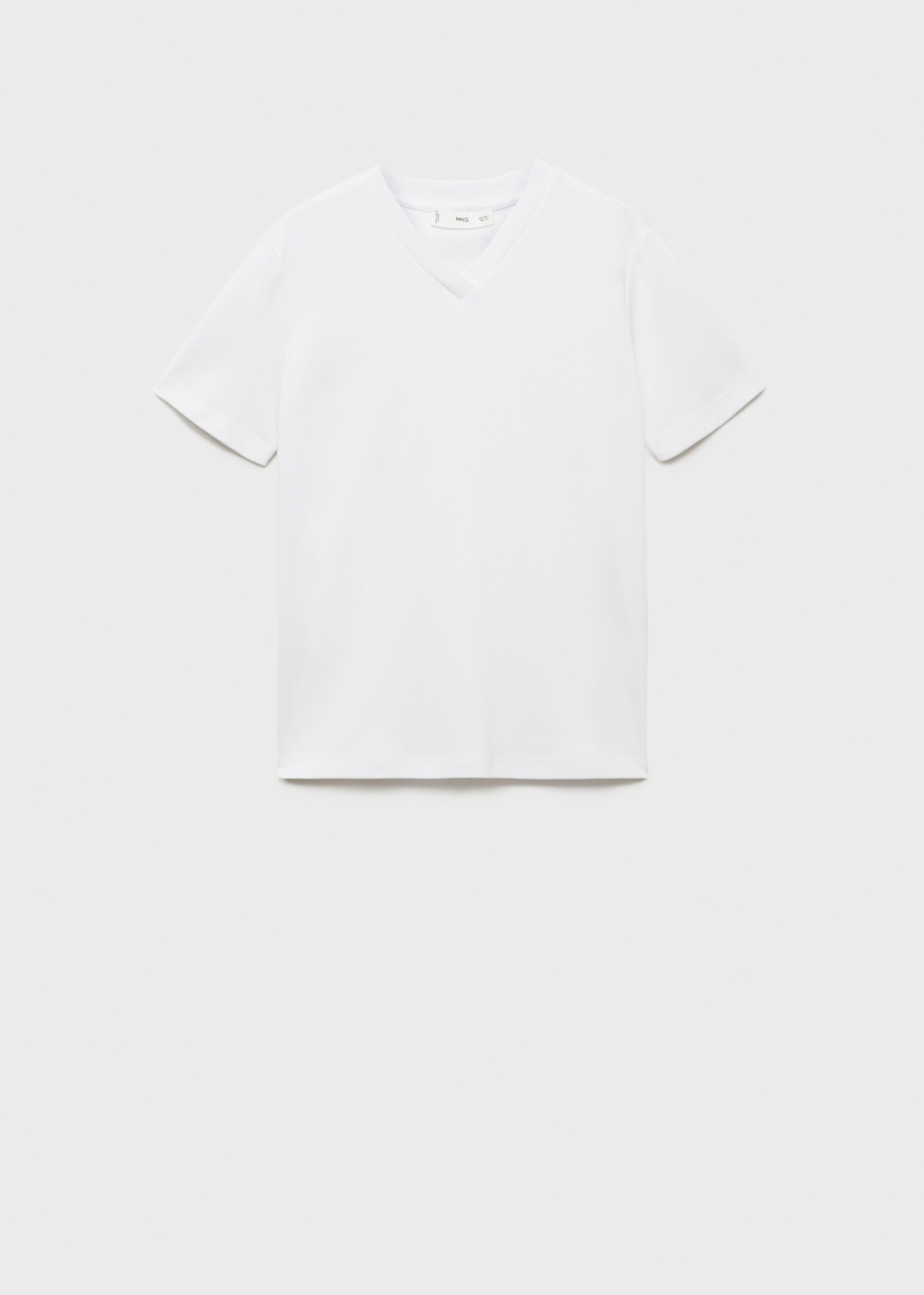 V-neck cotton T-shirt - Article without model