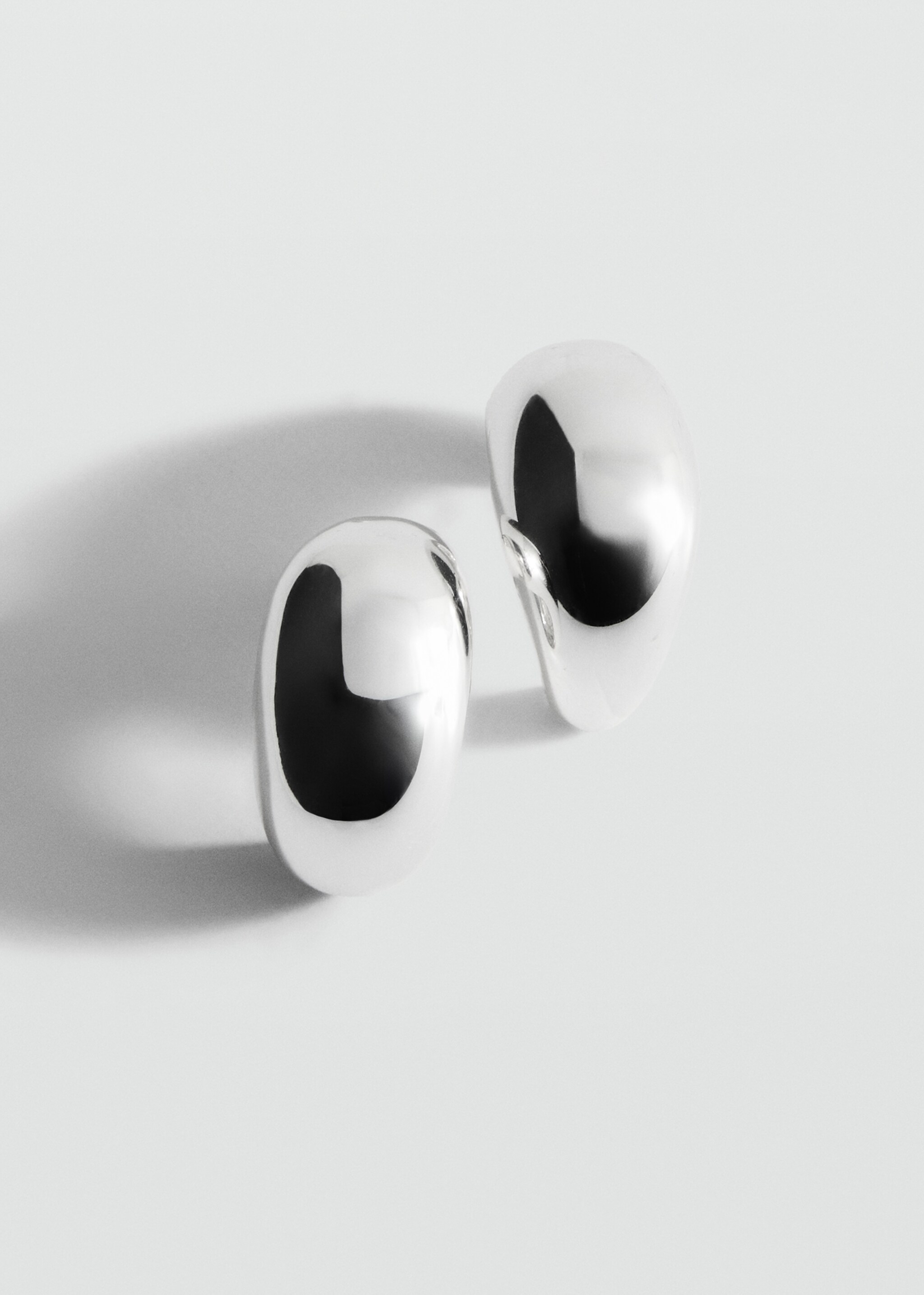 Volume hoop earrings - Medium plane