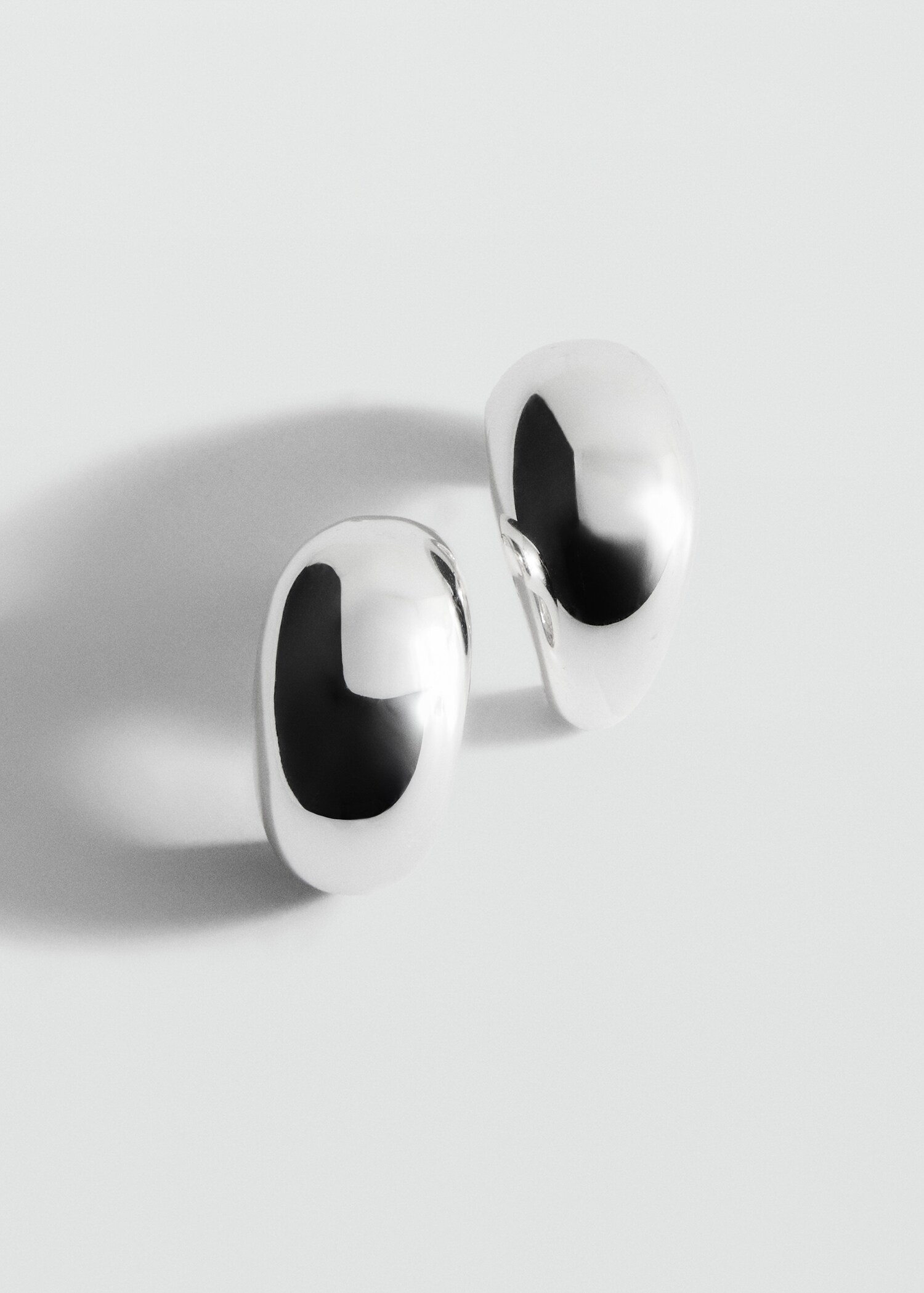 Volume hoop earrings - Medium plane