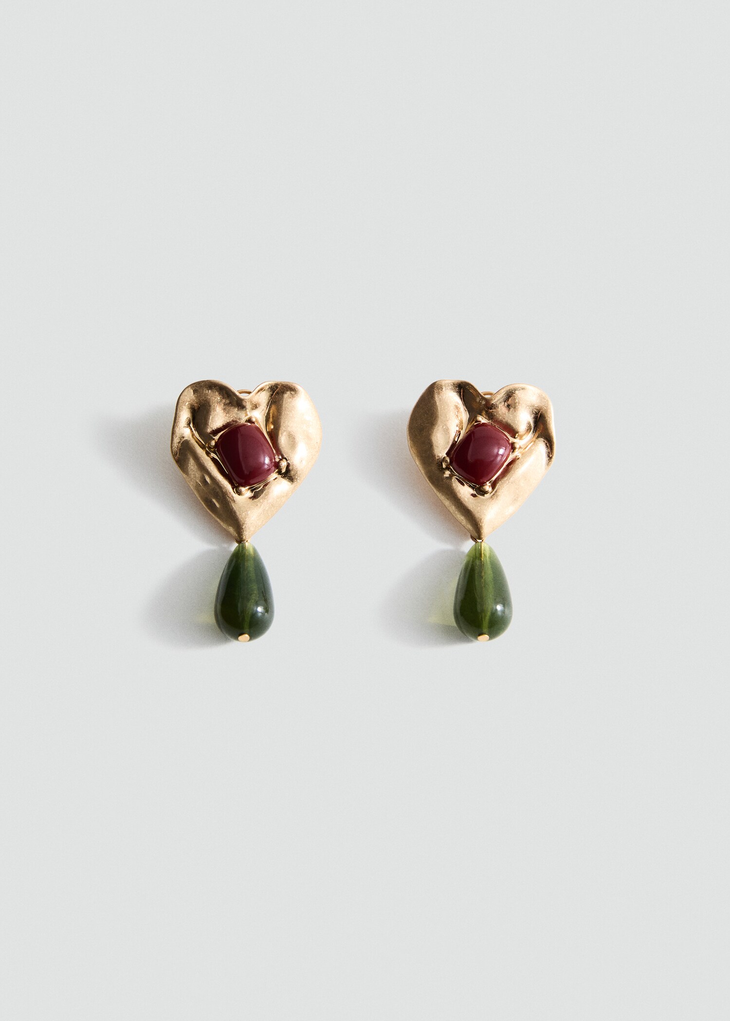 Pendientes resina combinados - Artículo sin modelo