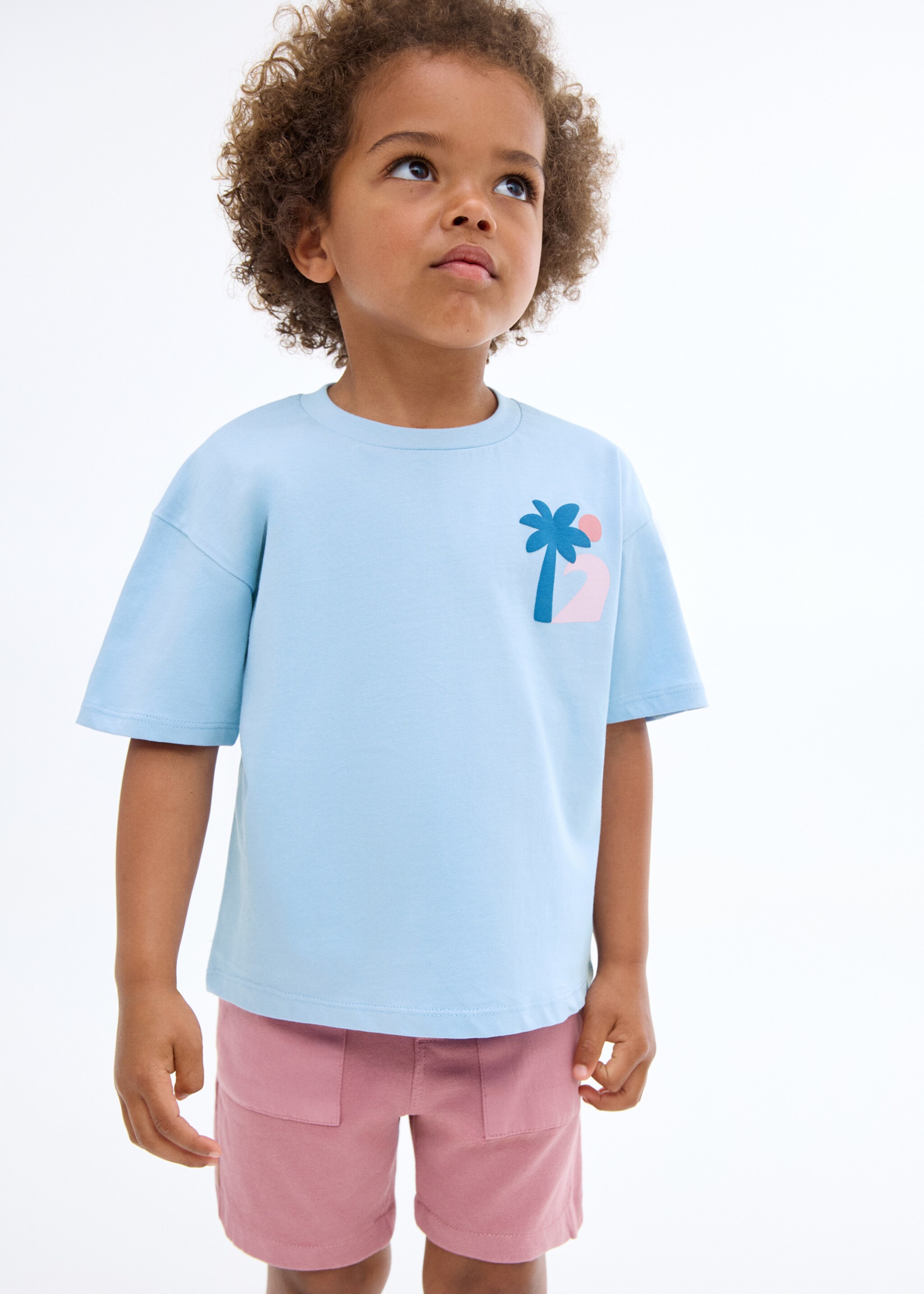 Palm print T-shirt - Medium plane