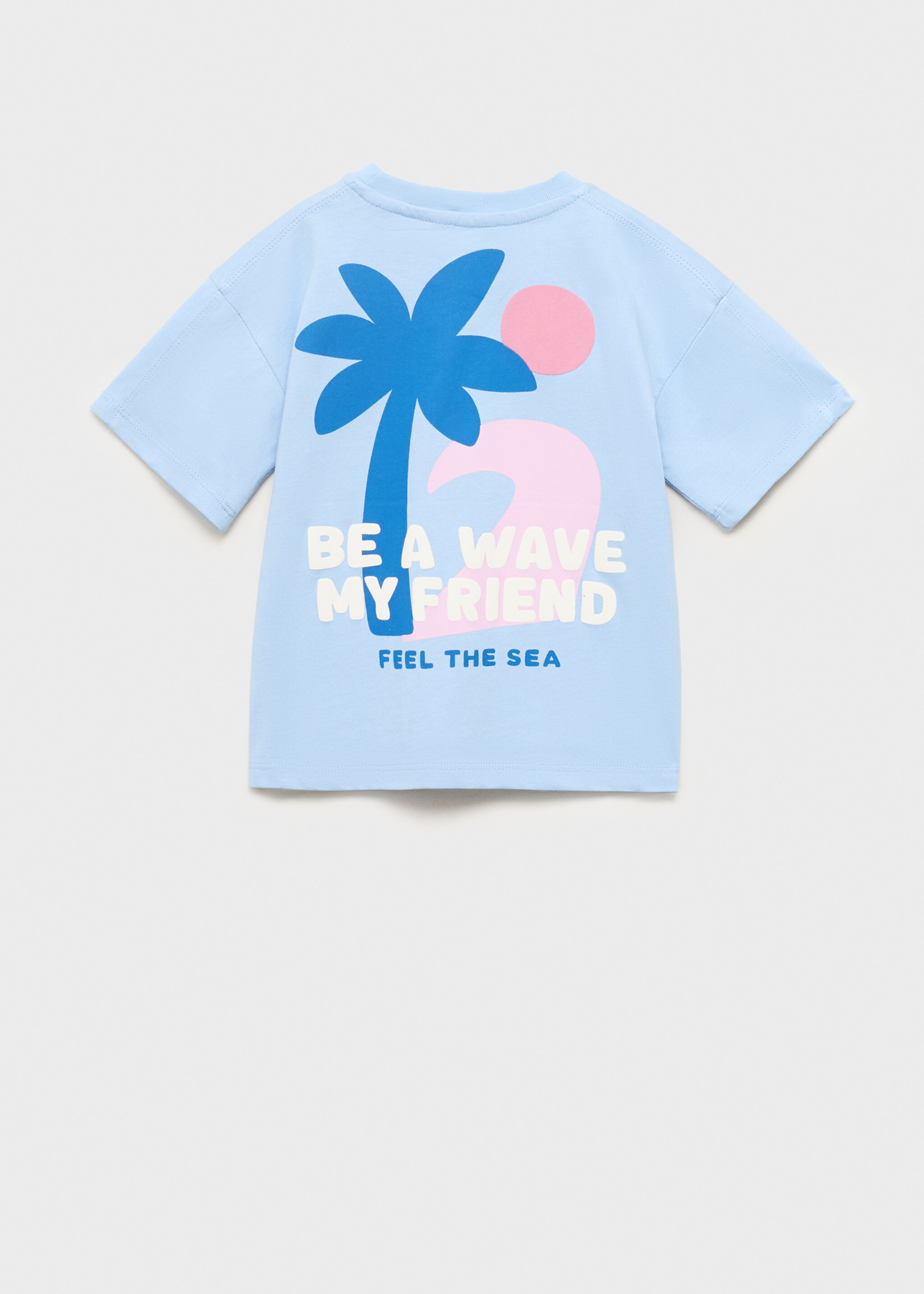 Palm print T-shirt - Reverse of the article