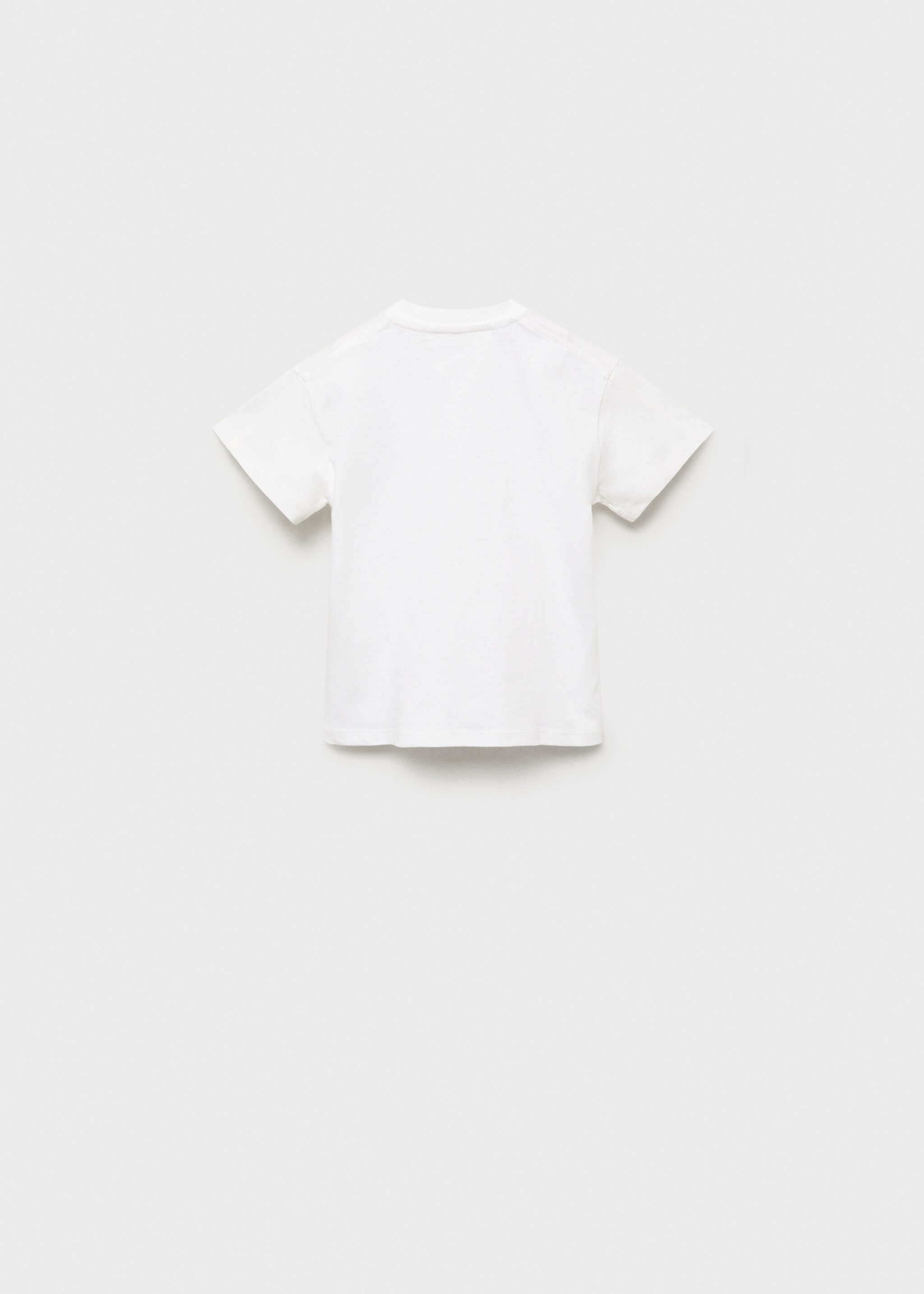 Embossed design T-shirt - Reverse of the article