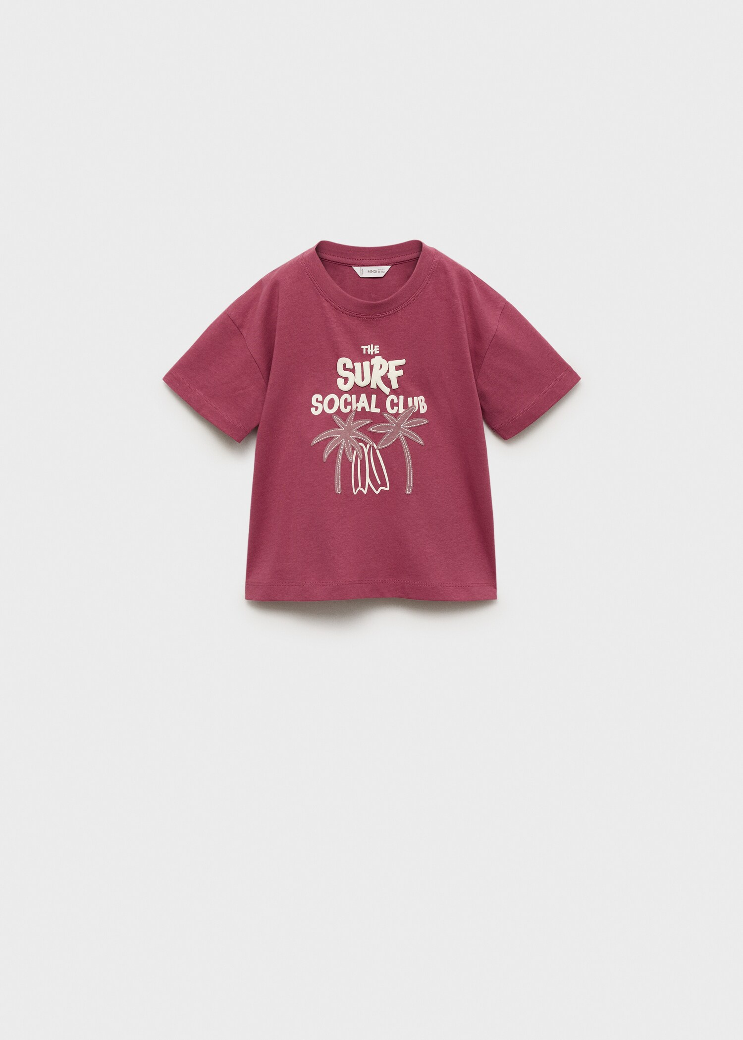 T-shirt imprimé détail brodé - Article sans modèle