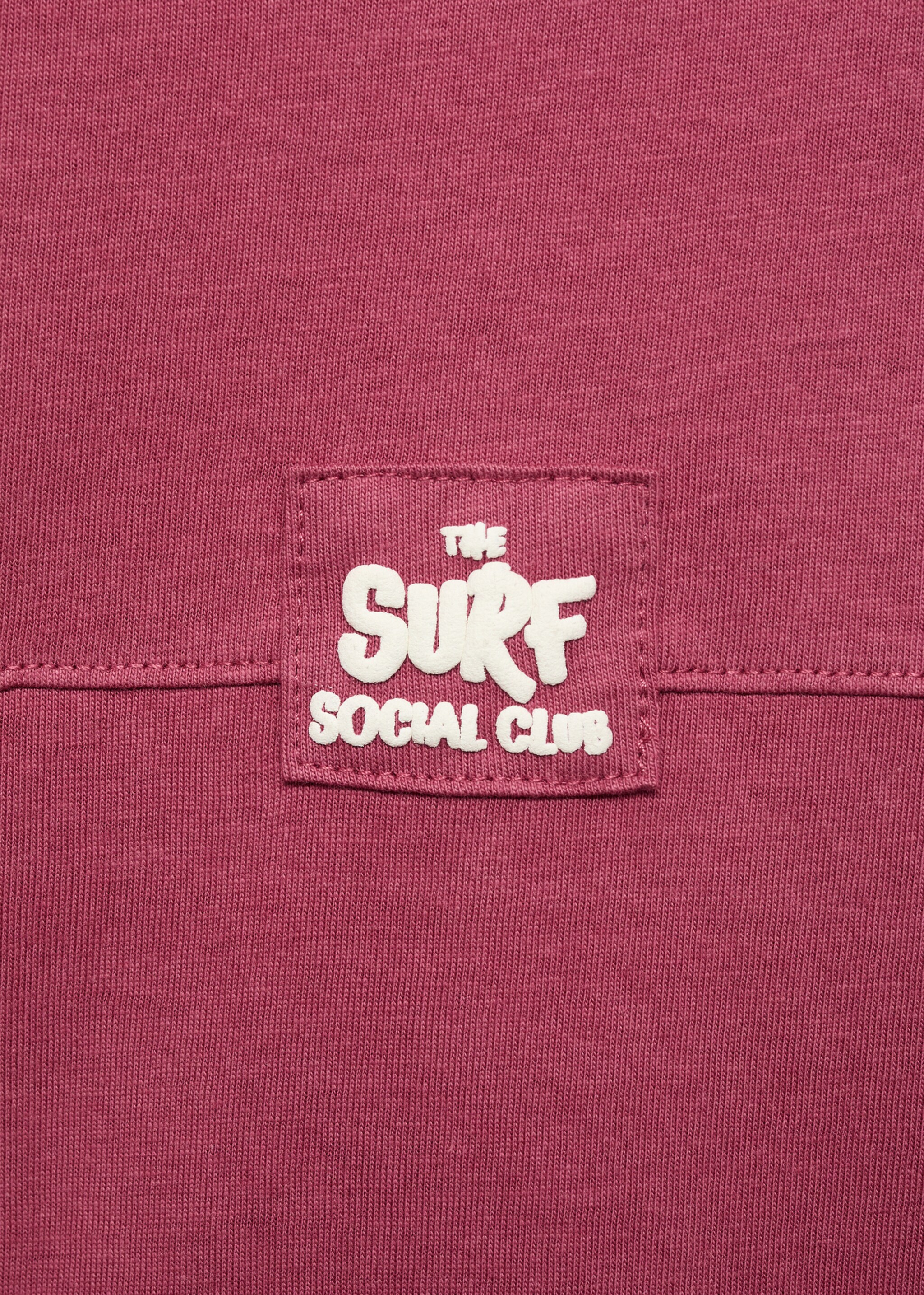 Embroidered detail print t-shirt - Details of the article 0