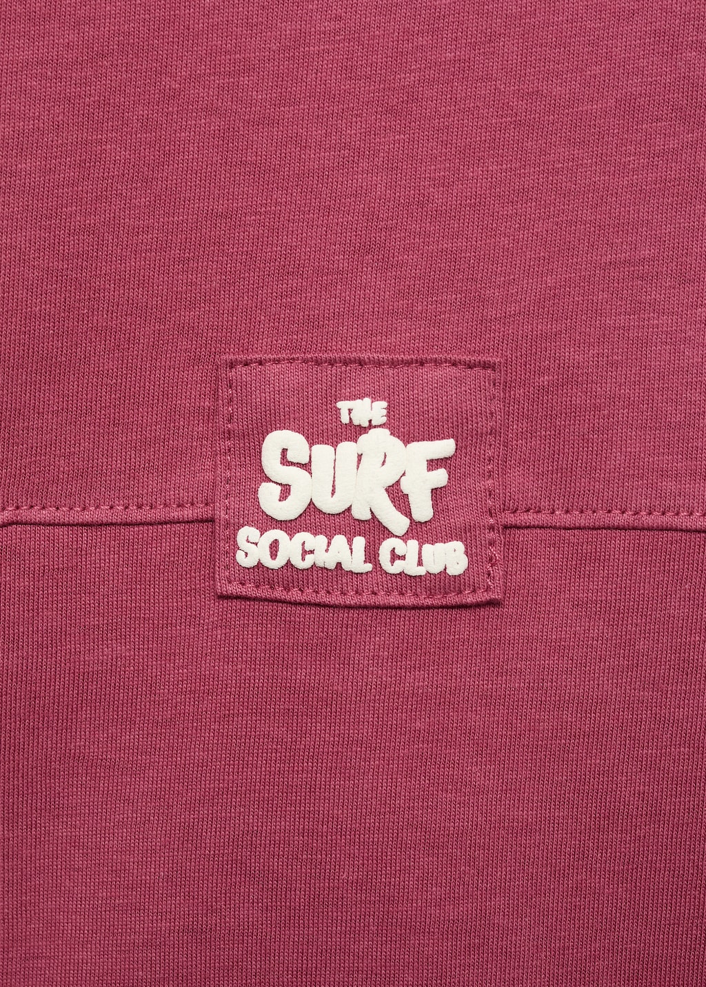 Embroidered detail print t-shirt