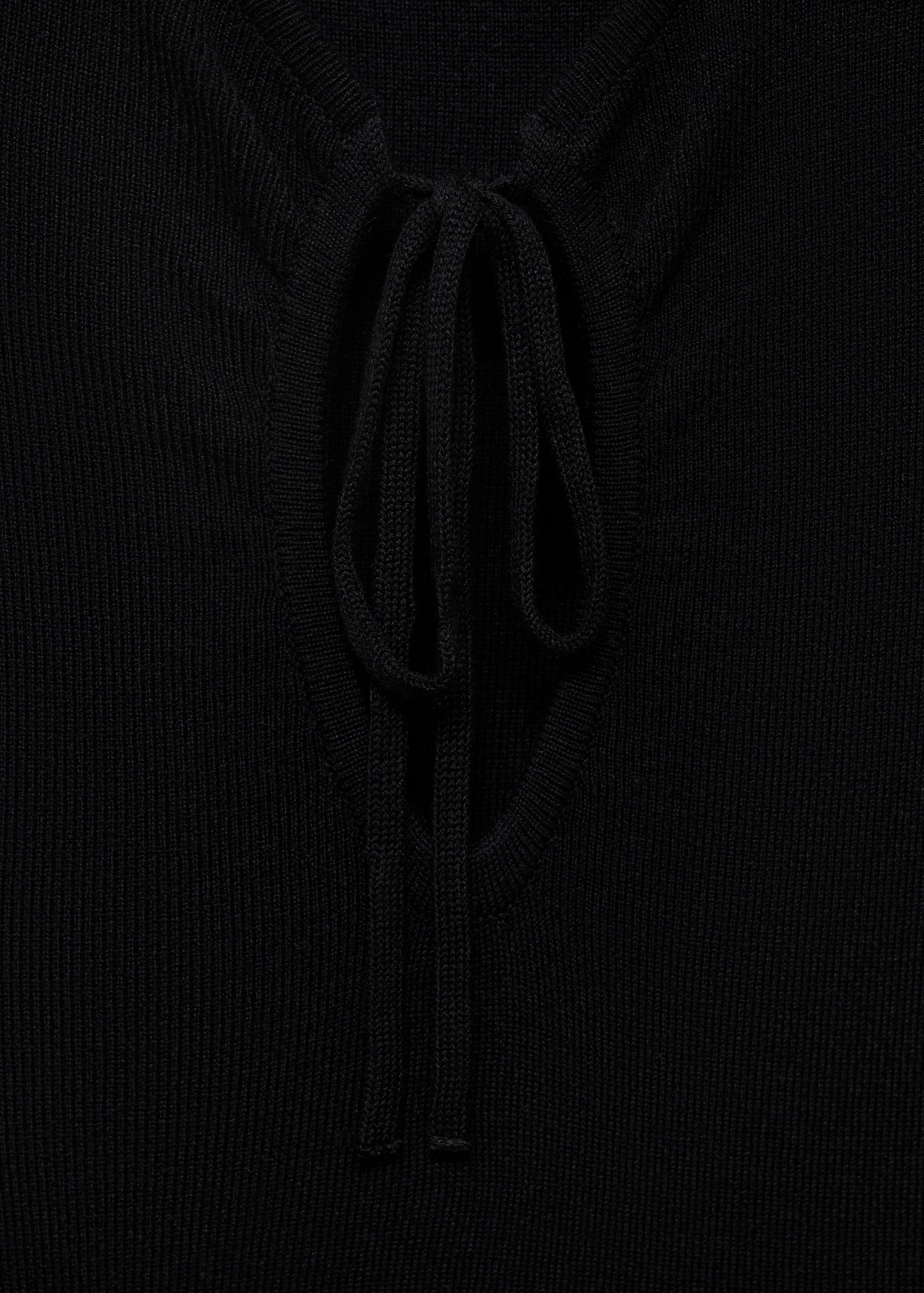 Knitted dress with bow neckline - Details of the article 8