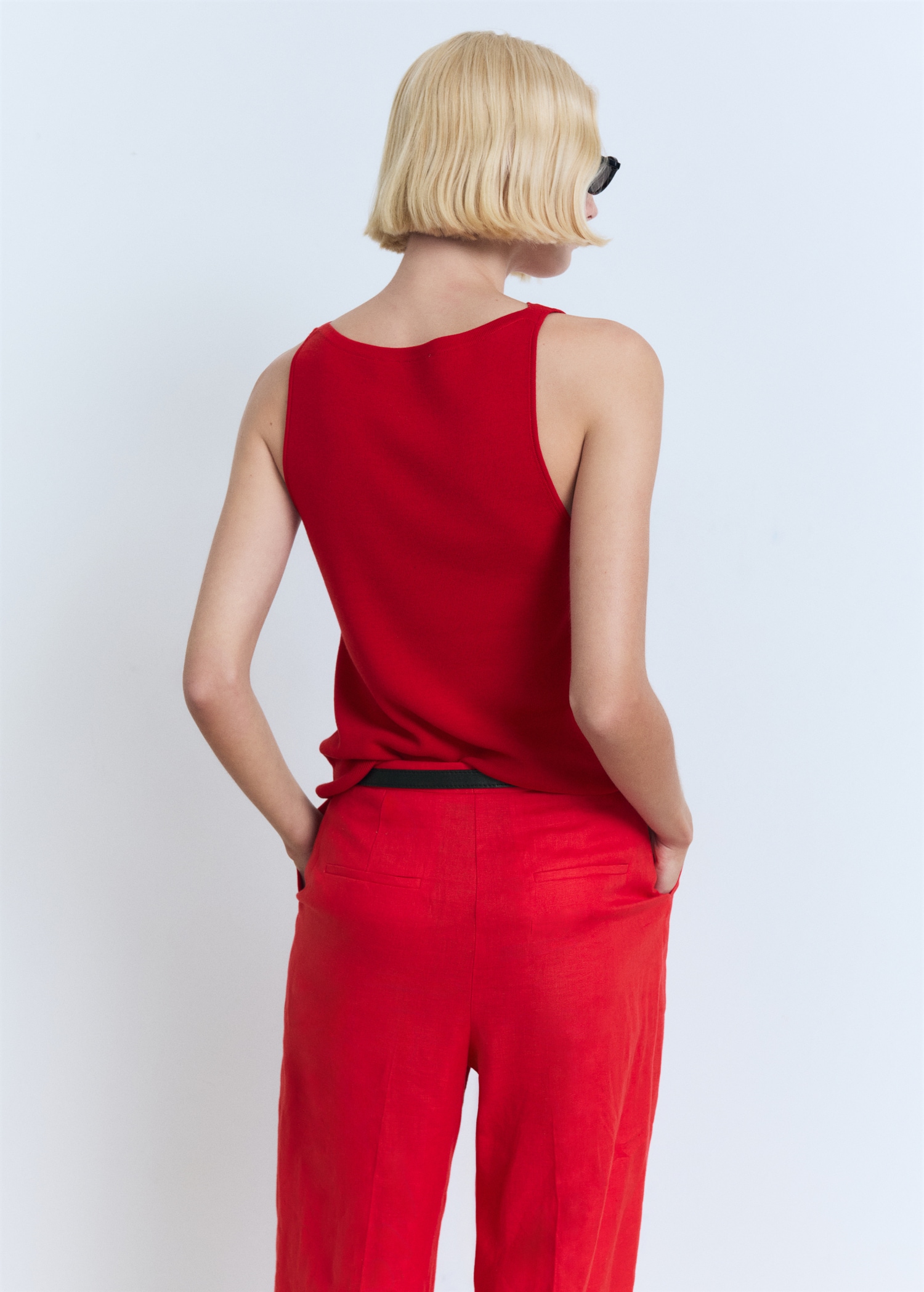 Fine-knit top - Reverse of the article