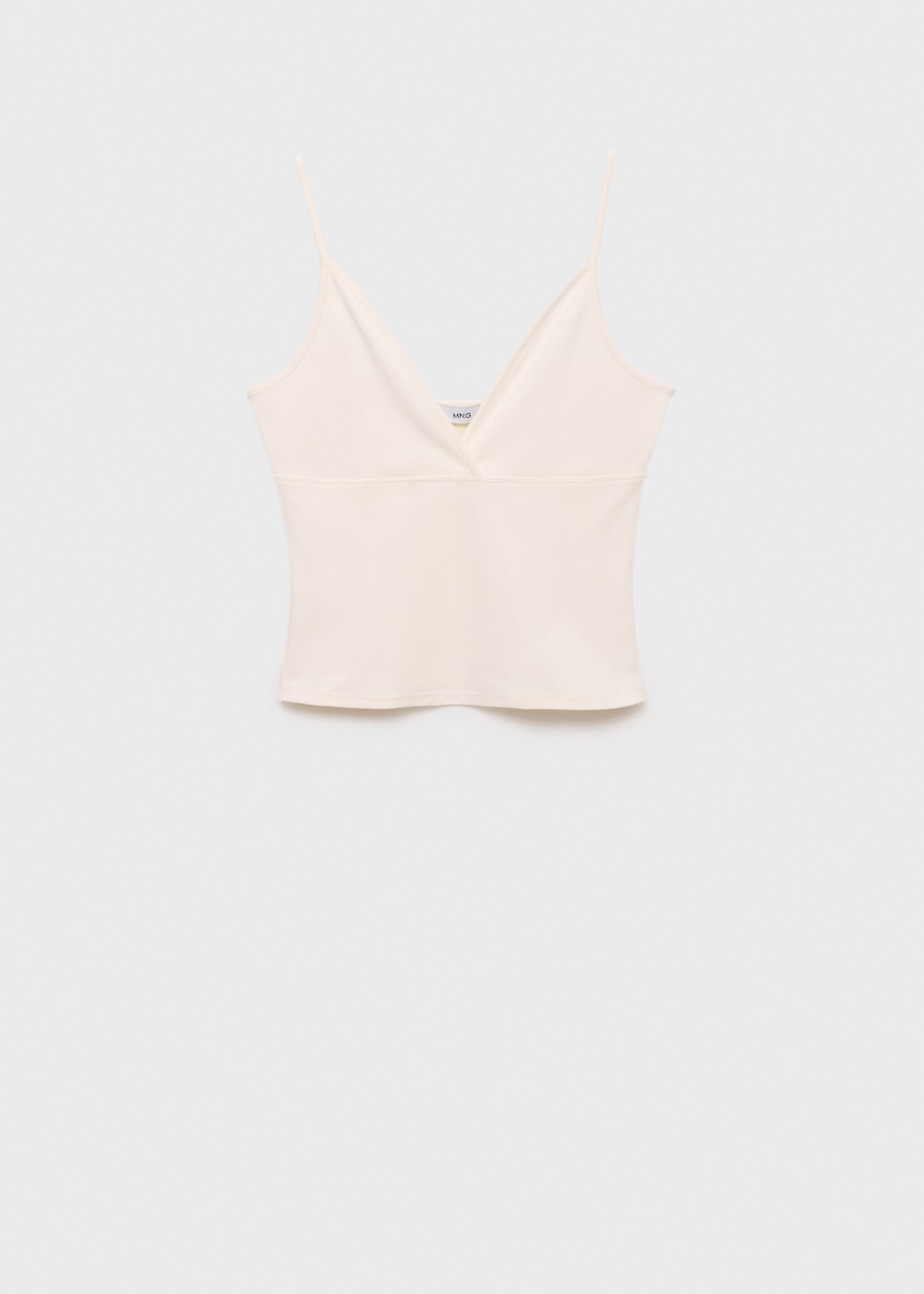 Top algodón escote pico - Artículo sin modelo