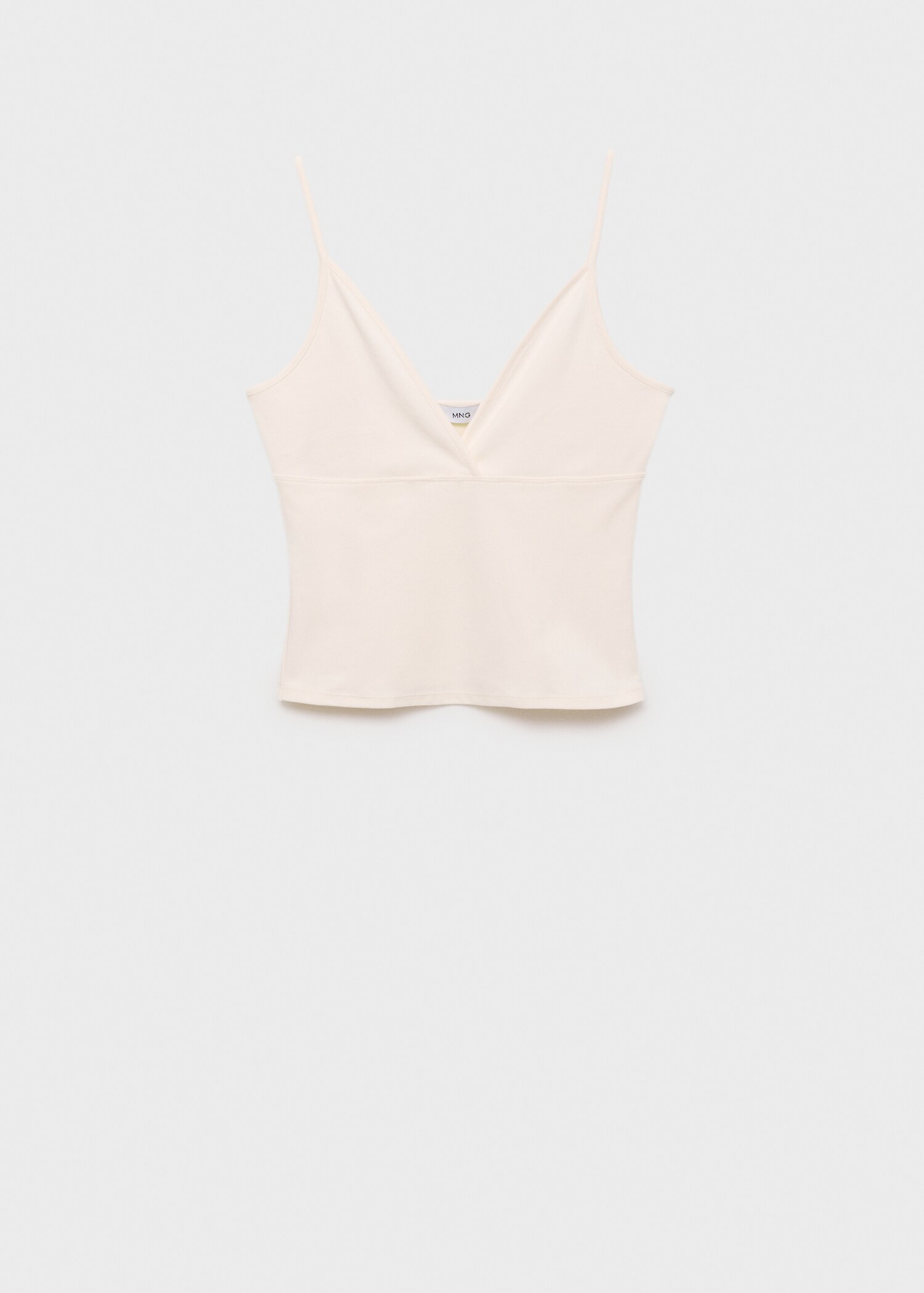 Top algodón escote pico - Artículo sin modelo