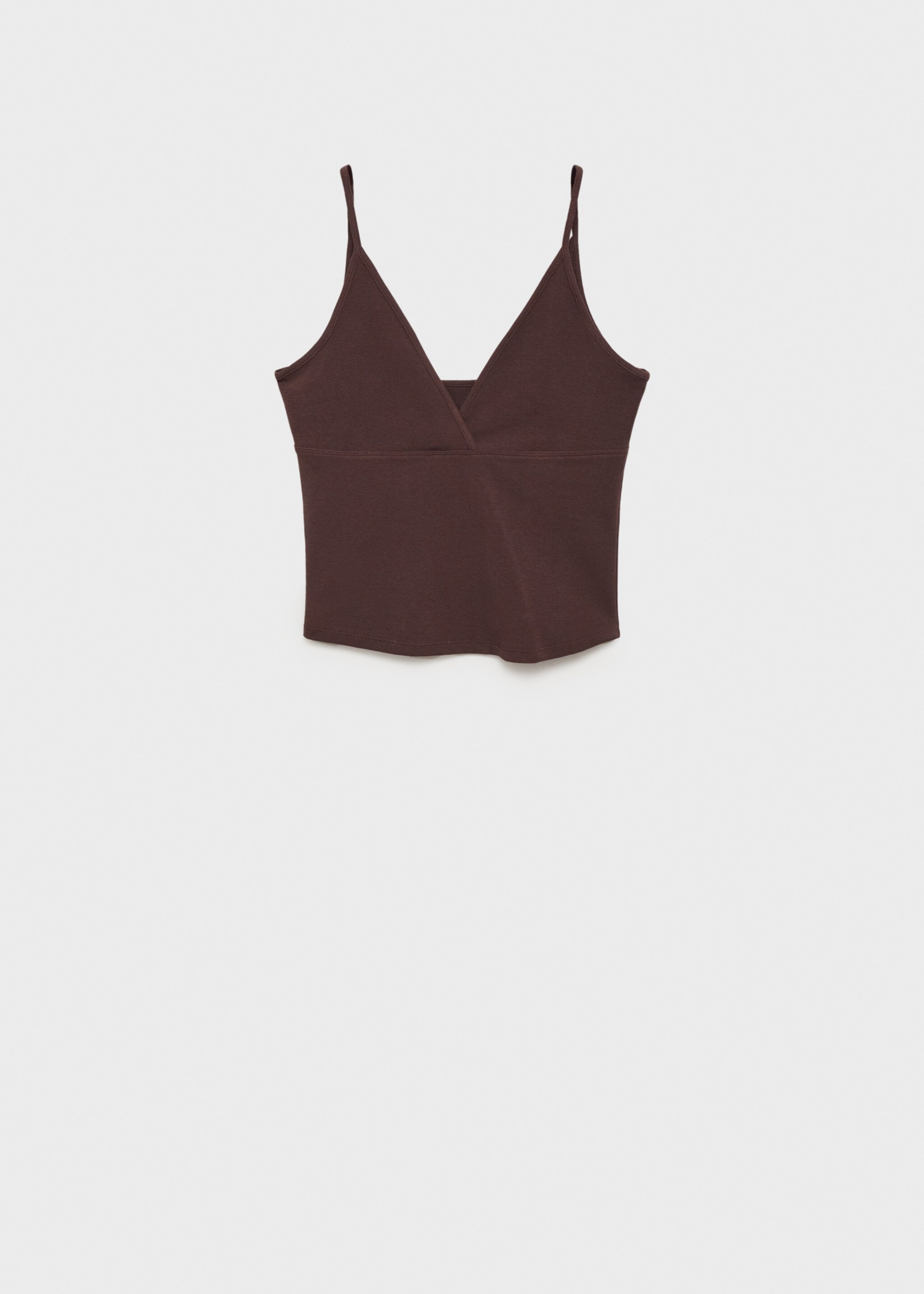 Top algodón escote pico - Artículo sin modelo