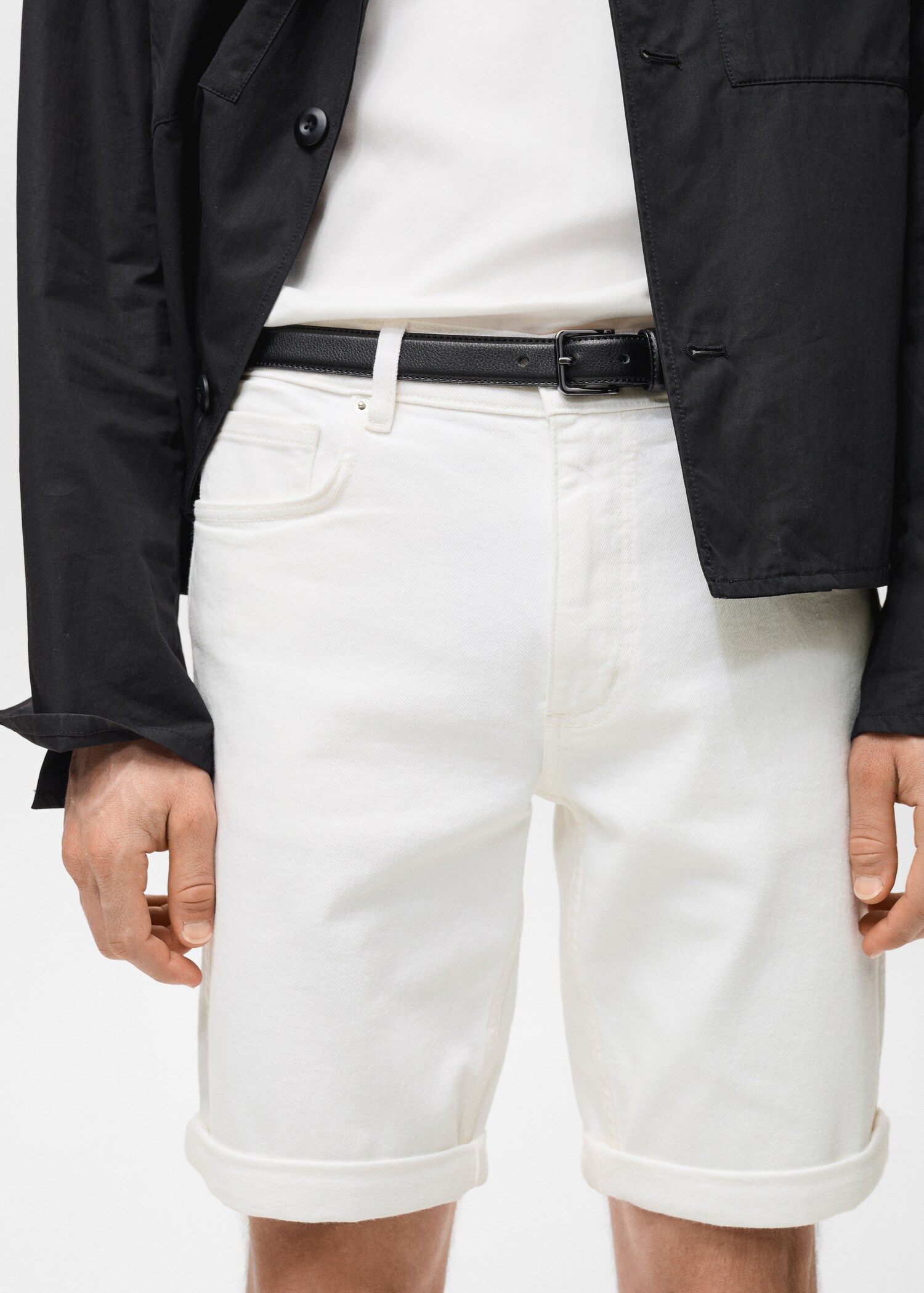 Slim Fit-Jeans-Bermudashorts - Detail des Artikels 1