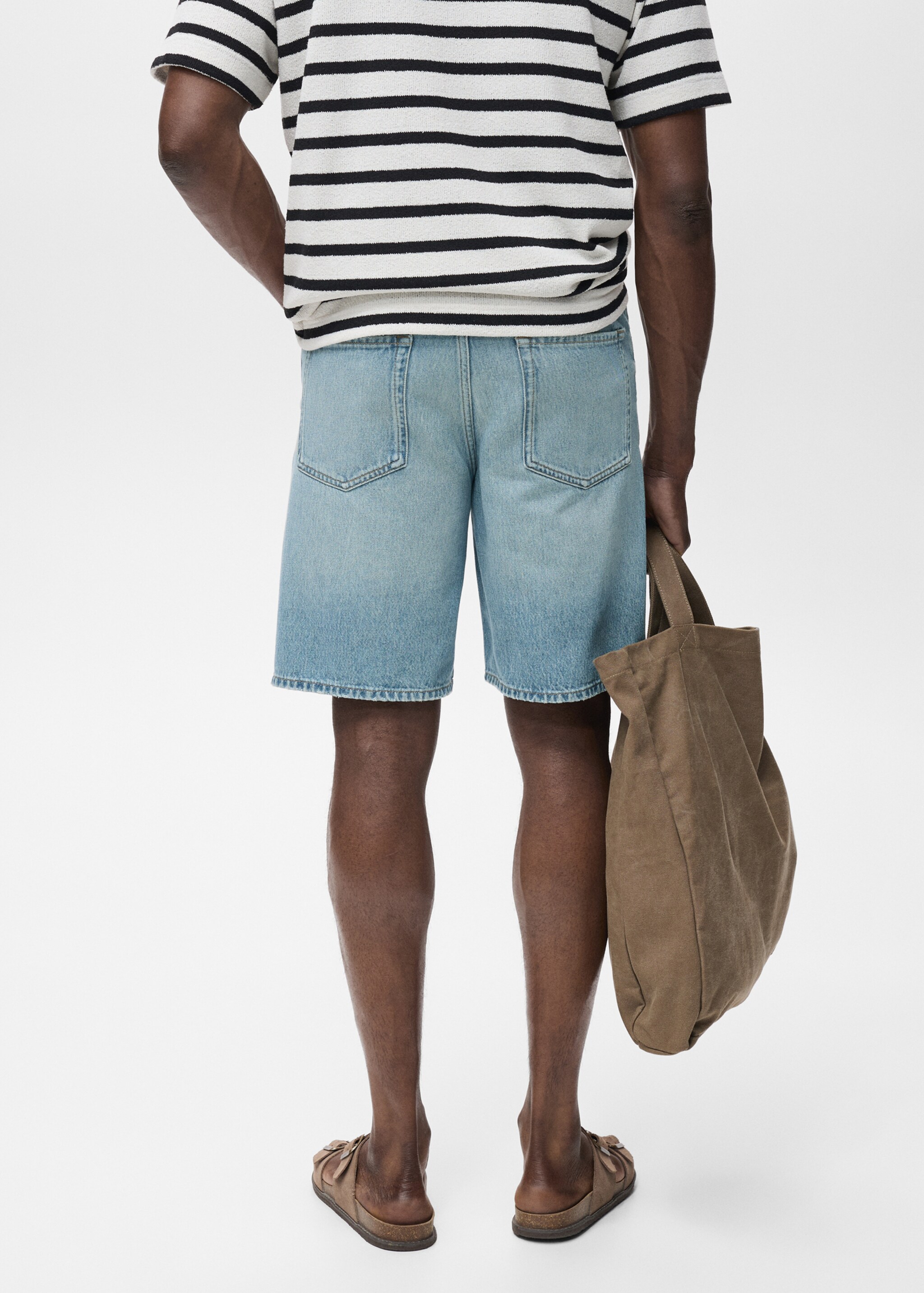 Bermudas vaqueras regular fit - Reverso del artículo