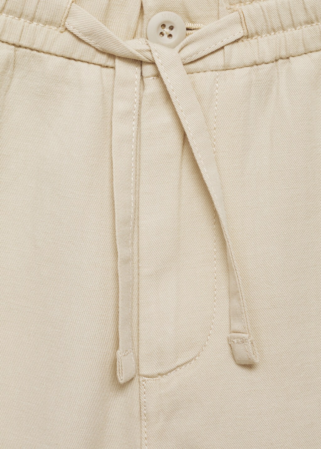 Cargo linen bermuda shorts