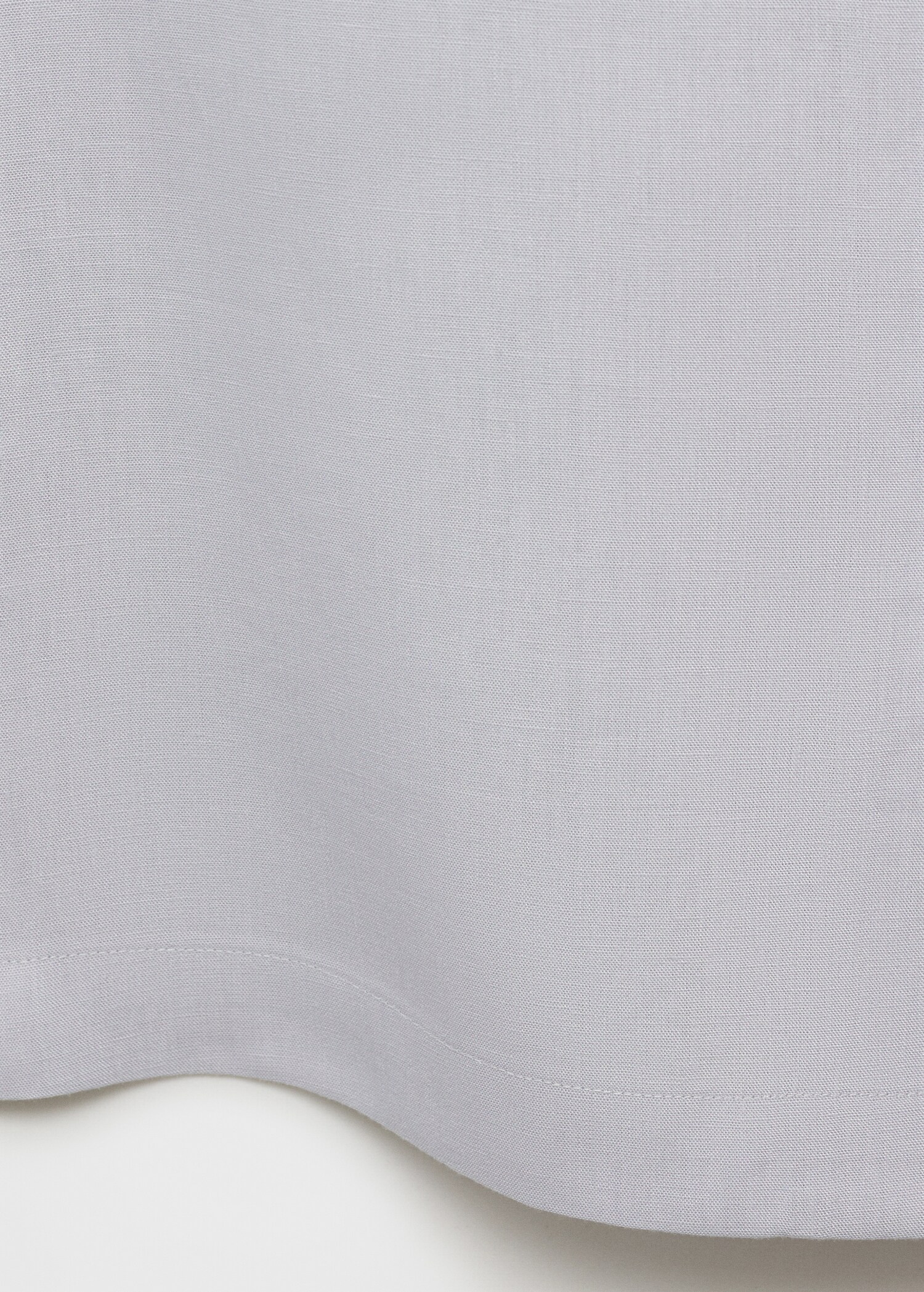 Camisa tencel lino cuello bowling - Detalle del artículo 0