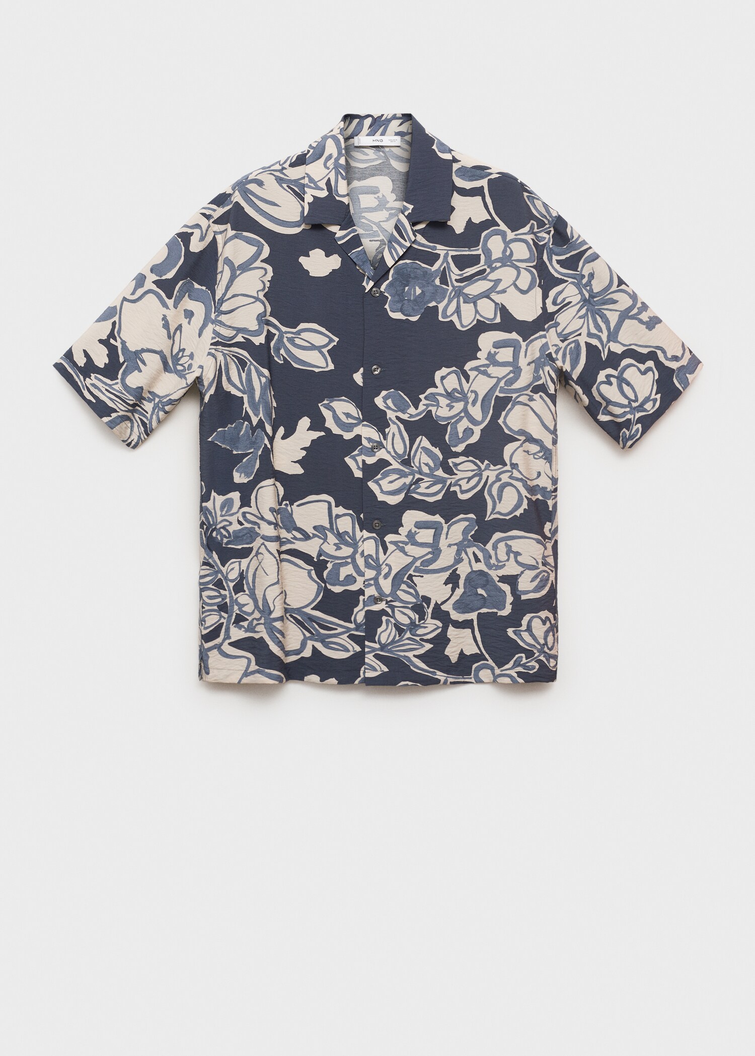 Camisa floral efecto arrugado - Artículo sin modelo
