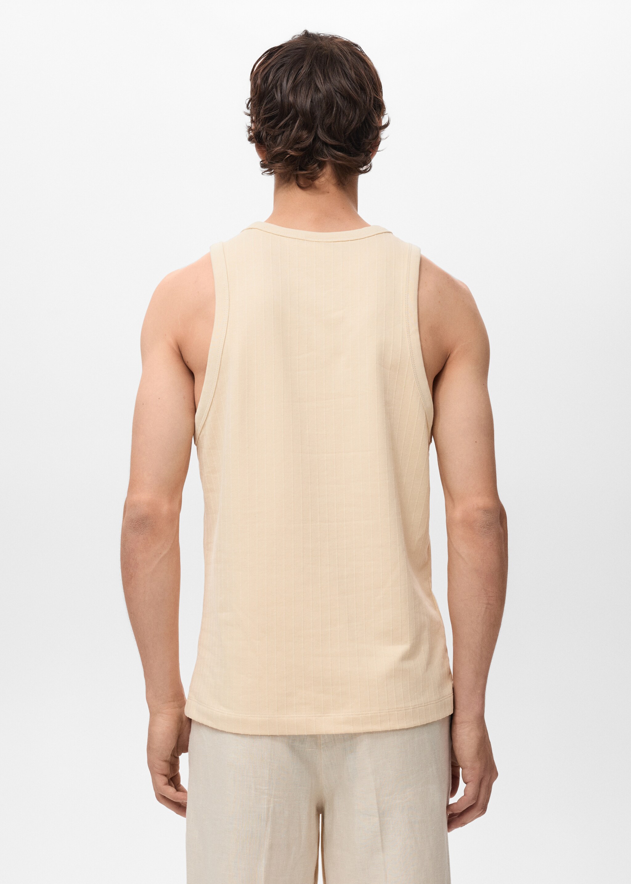 Striped strap T-shirt - Reverse of the article