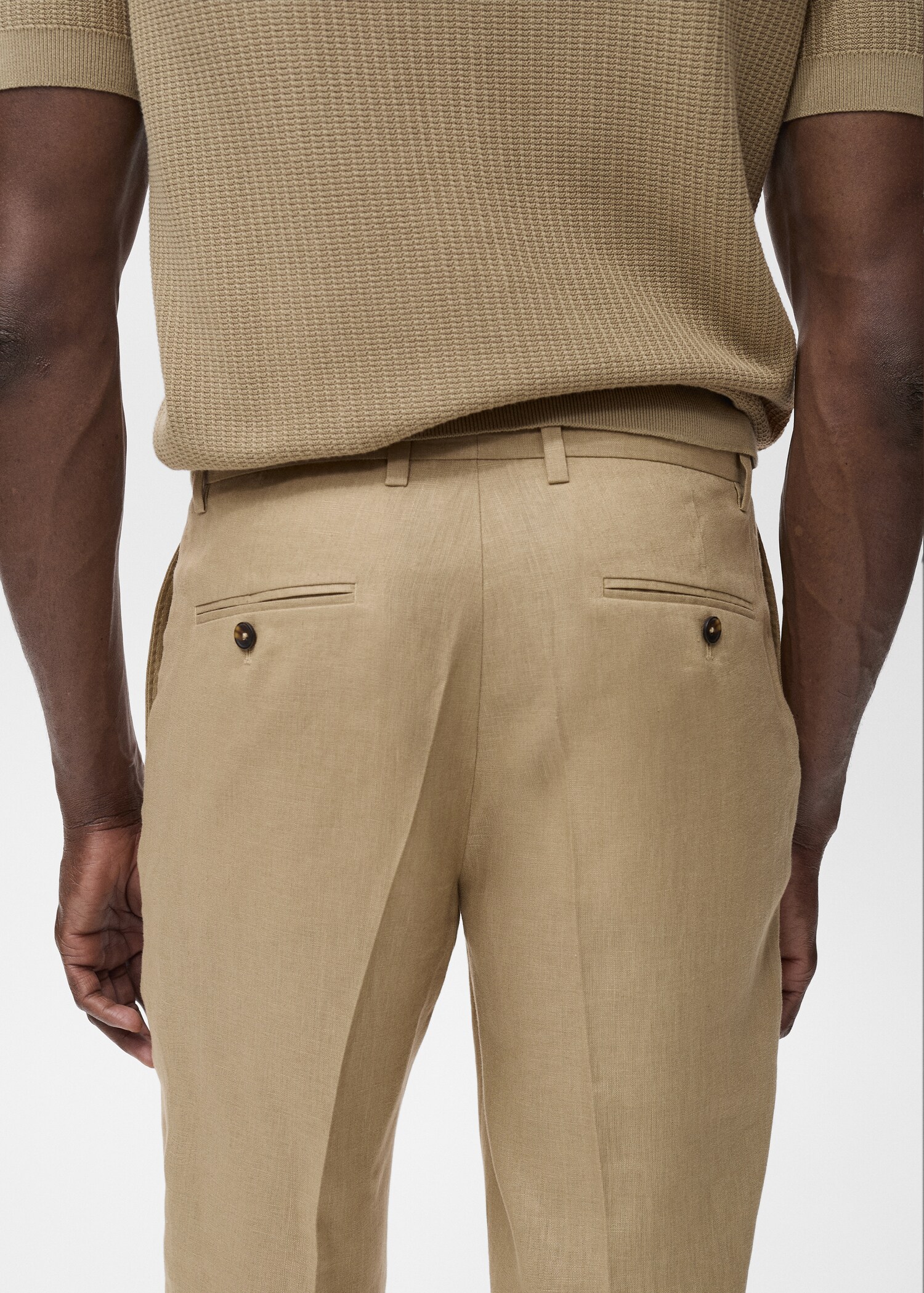 Pantalón 100% lino slim fit - Detalle del artículo 6