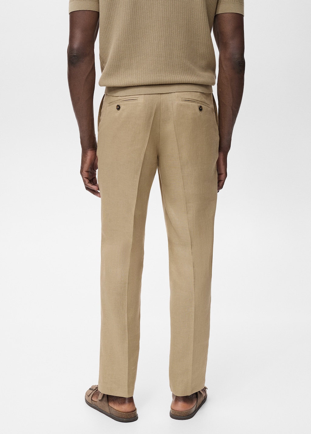 Slim-fit 100% linen pants - Men | MANGO USA