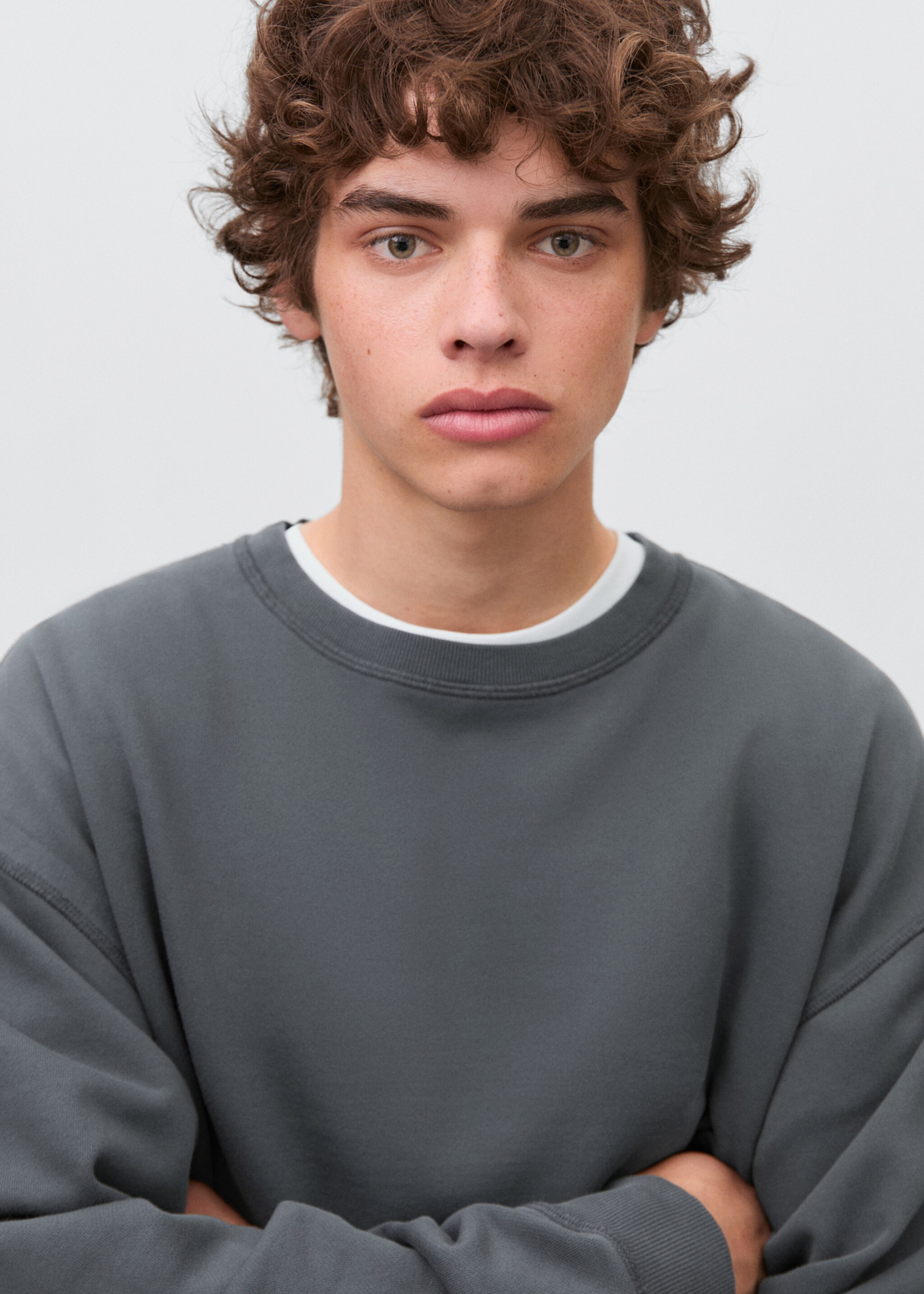 Basic-Baumwollsweatshirt - Detail des Artikels 1