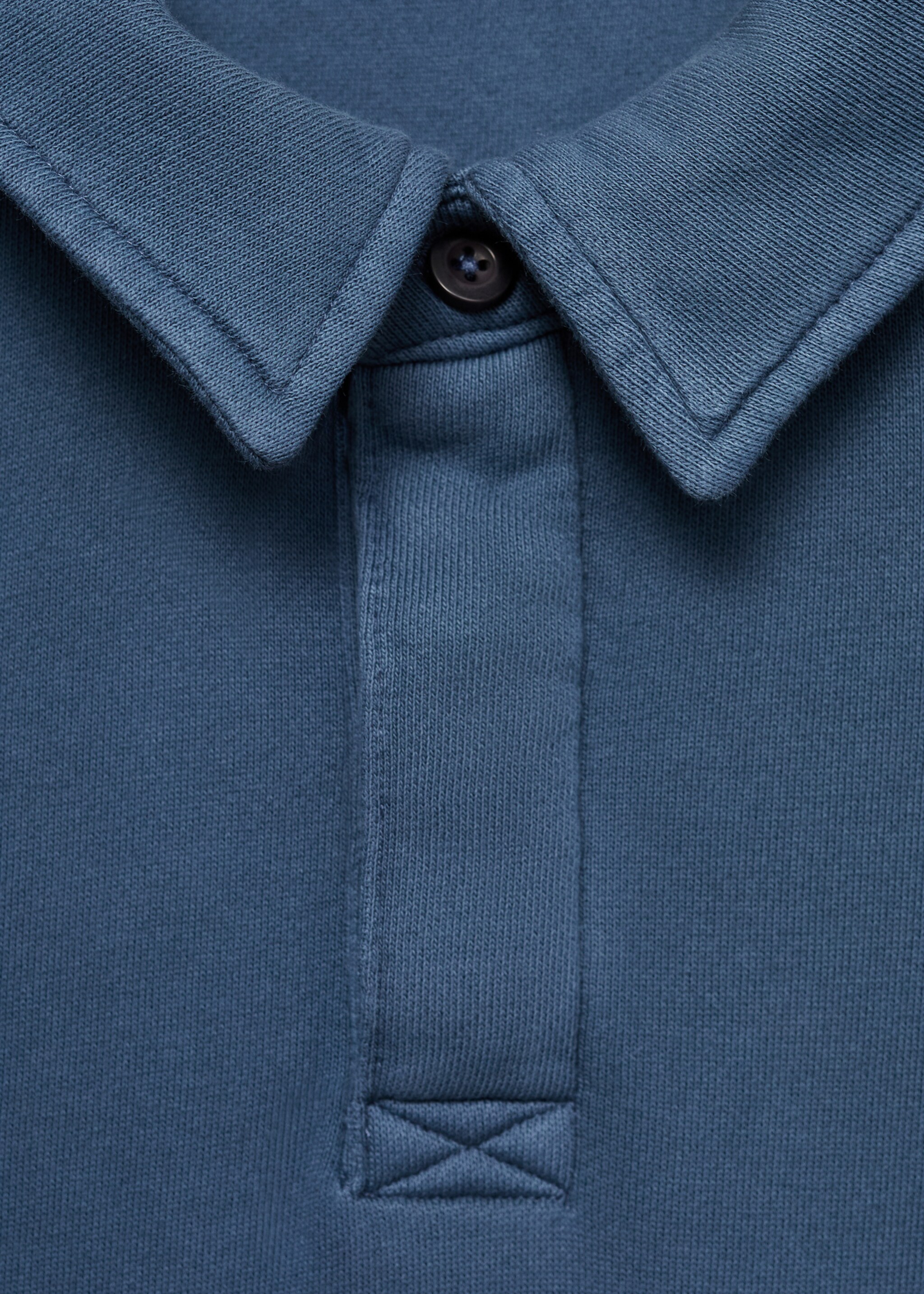 Sweatshirt mit Poloshirt-Kragen - Detail des Artikels 8