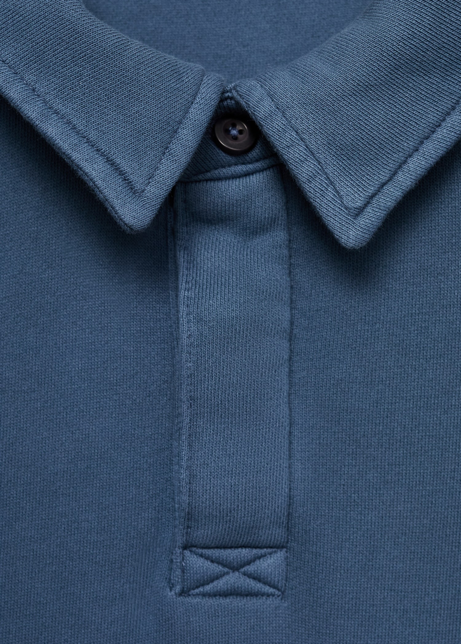 Sweatshirt mit Poloshirt-Kragen - Detail des Artikels 8