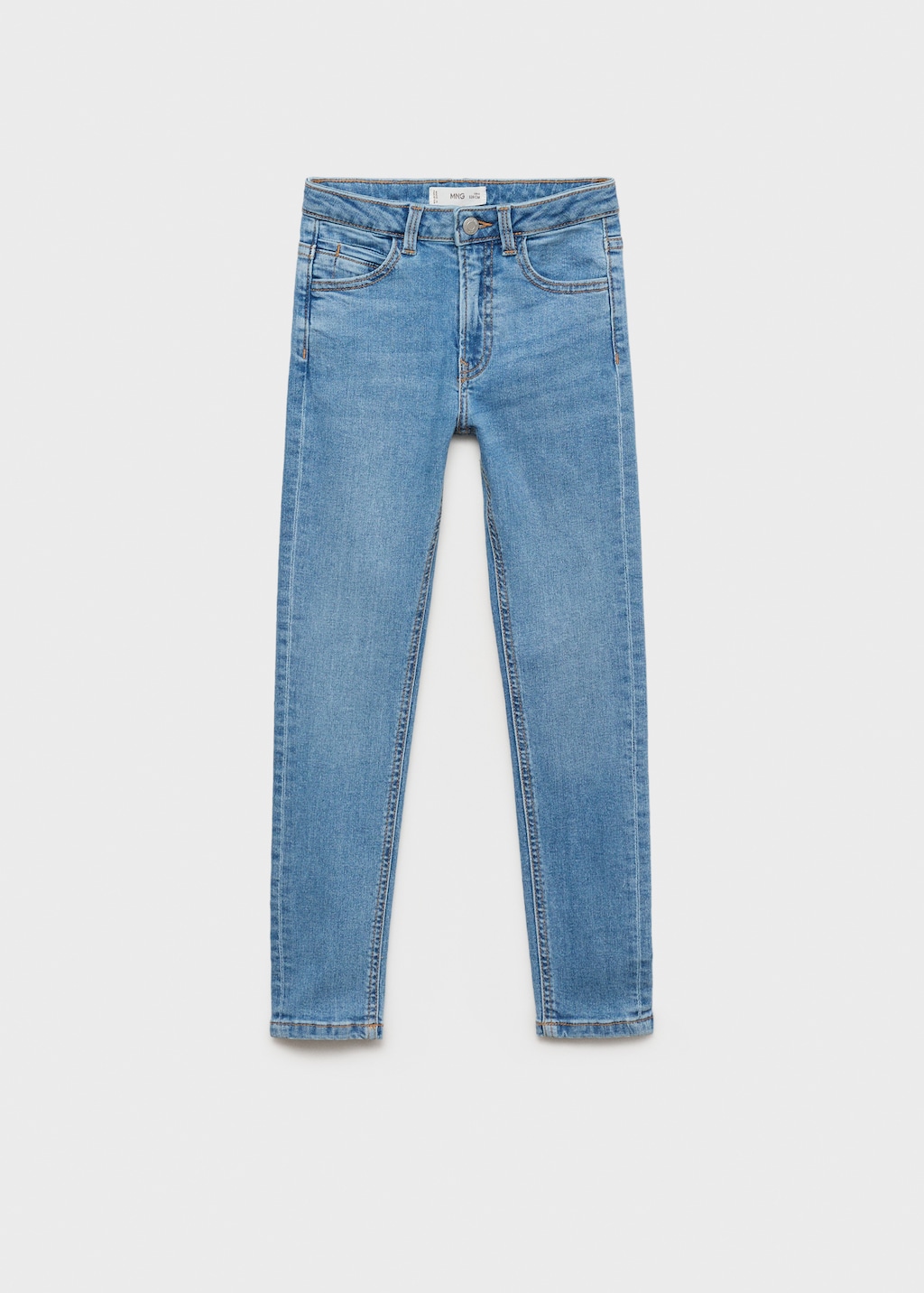 Star-embroidered skinny jeans