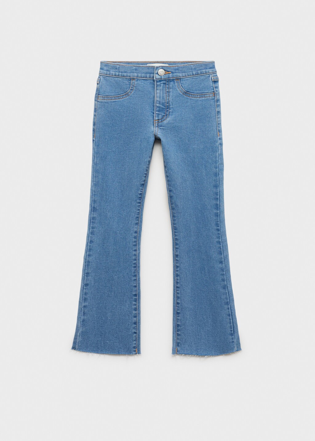 【送料&関税込】ChloAC Frayed Edge Flared Jeans Frayed low-rise skinny jeans | MANGO USA