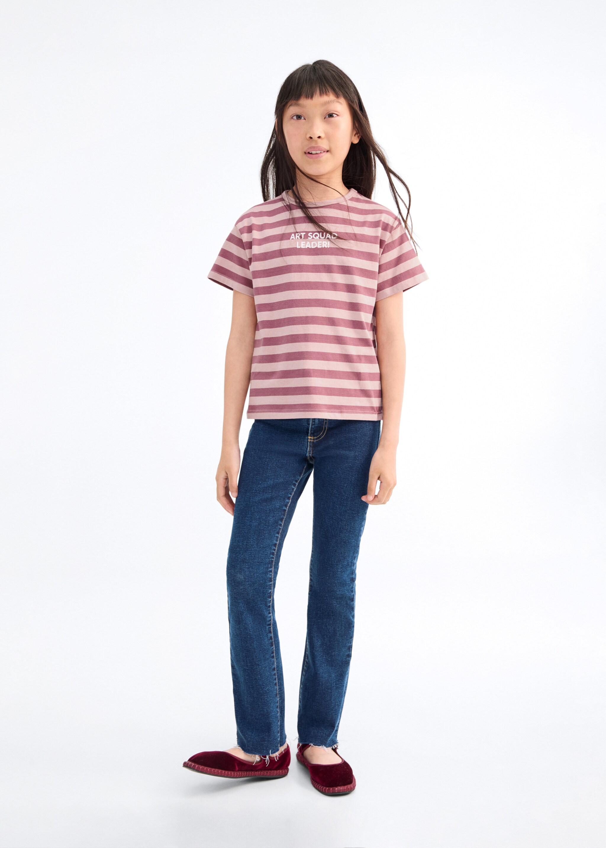 Frayed low-rise skinny jeans - Medium plane