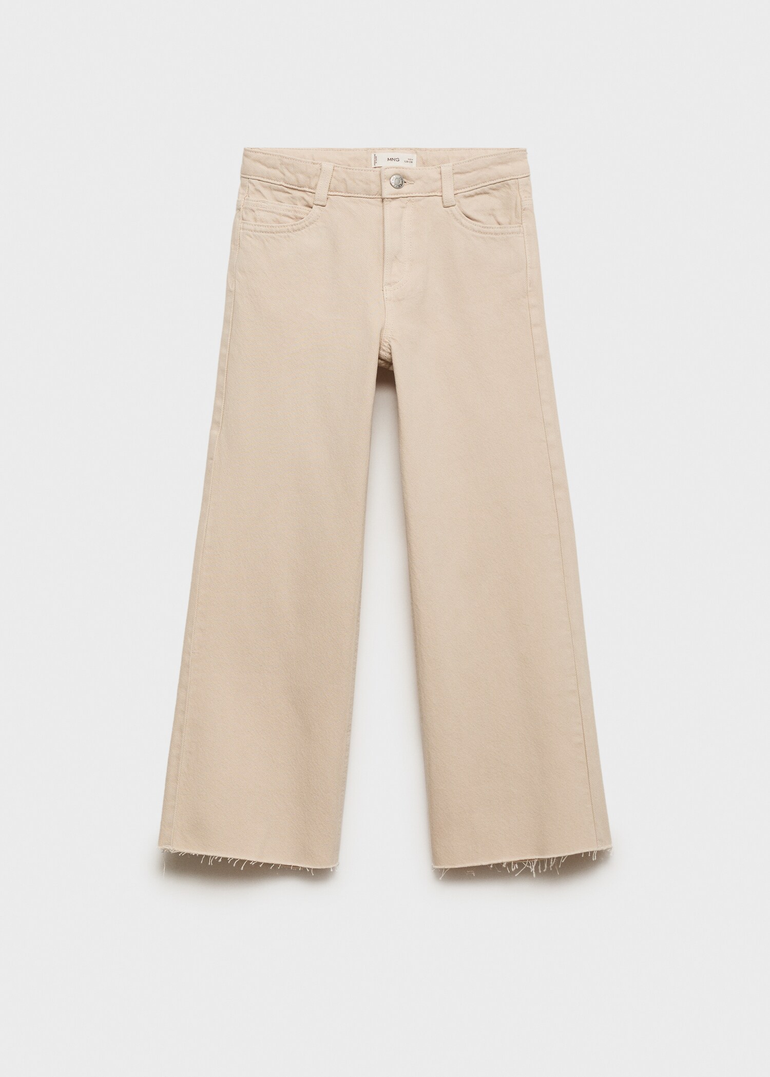 Wideleg-Jeans mit ausgefranstem Saum - Artikel ohne Model