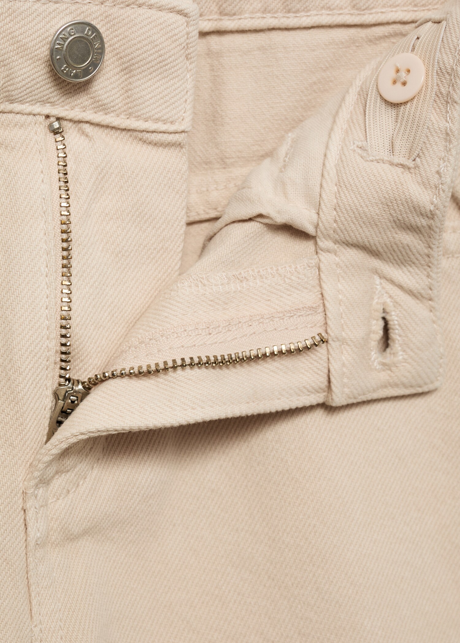 Wideleg-Jeans mit ausgefranstem Saum - Detail des Artikels 8