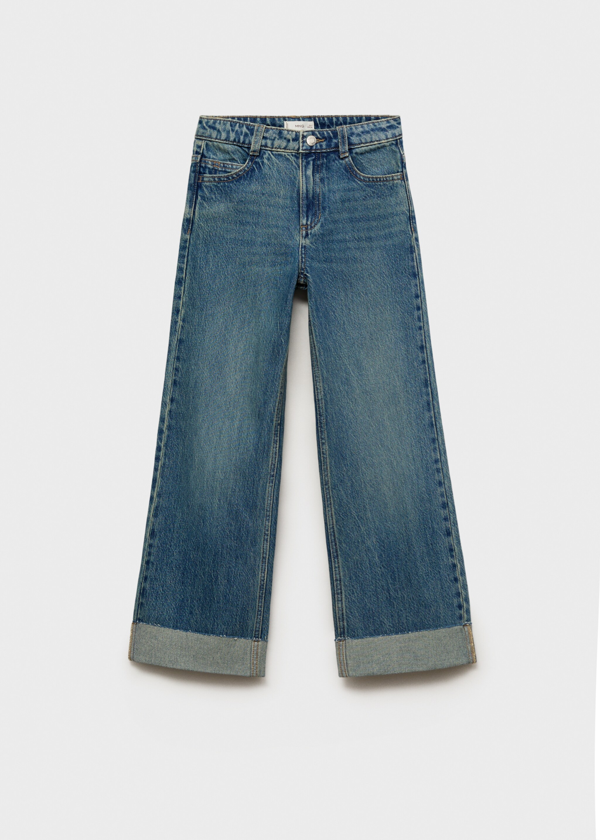 Jeans wideleg bajo vuelto - Artículo sin modelo