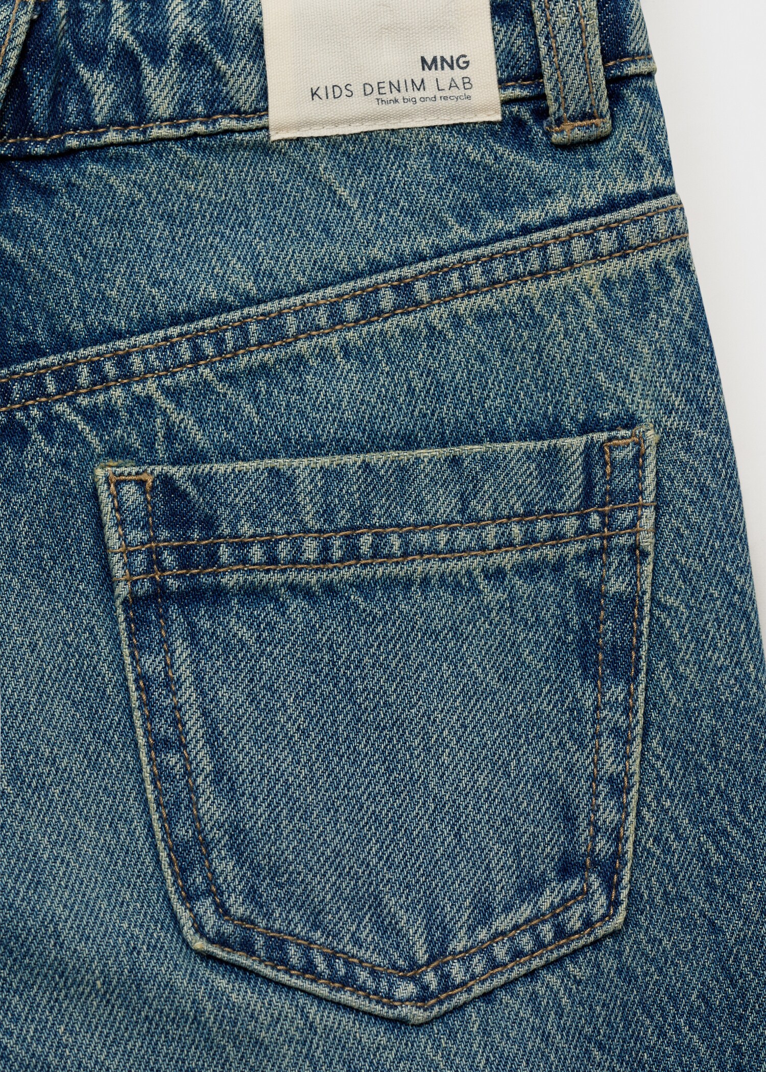 Wideleg-Jeans mit Saum-Umschlag - Detail des Artikels 0