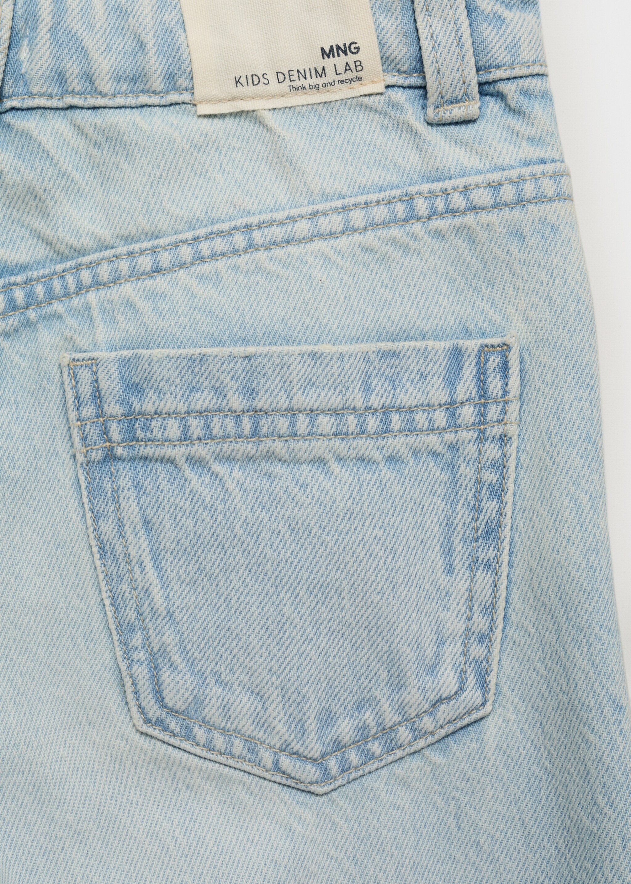 Wideleg jeans with turned-up hem - Details of the article 0