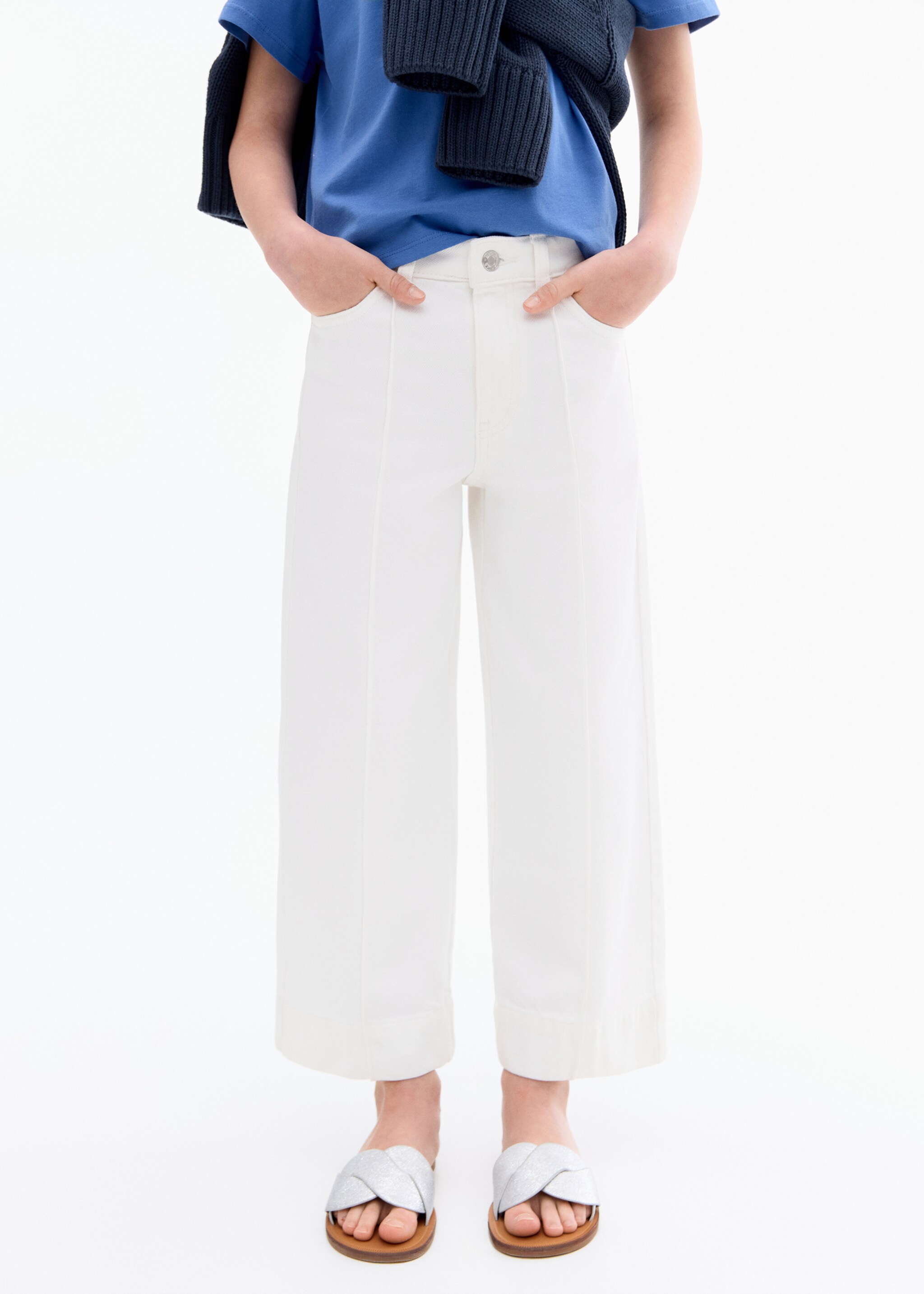 Jeansy culotte z przeszyciami - Szczegóły artykułu 6