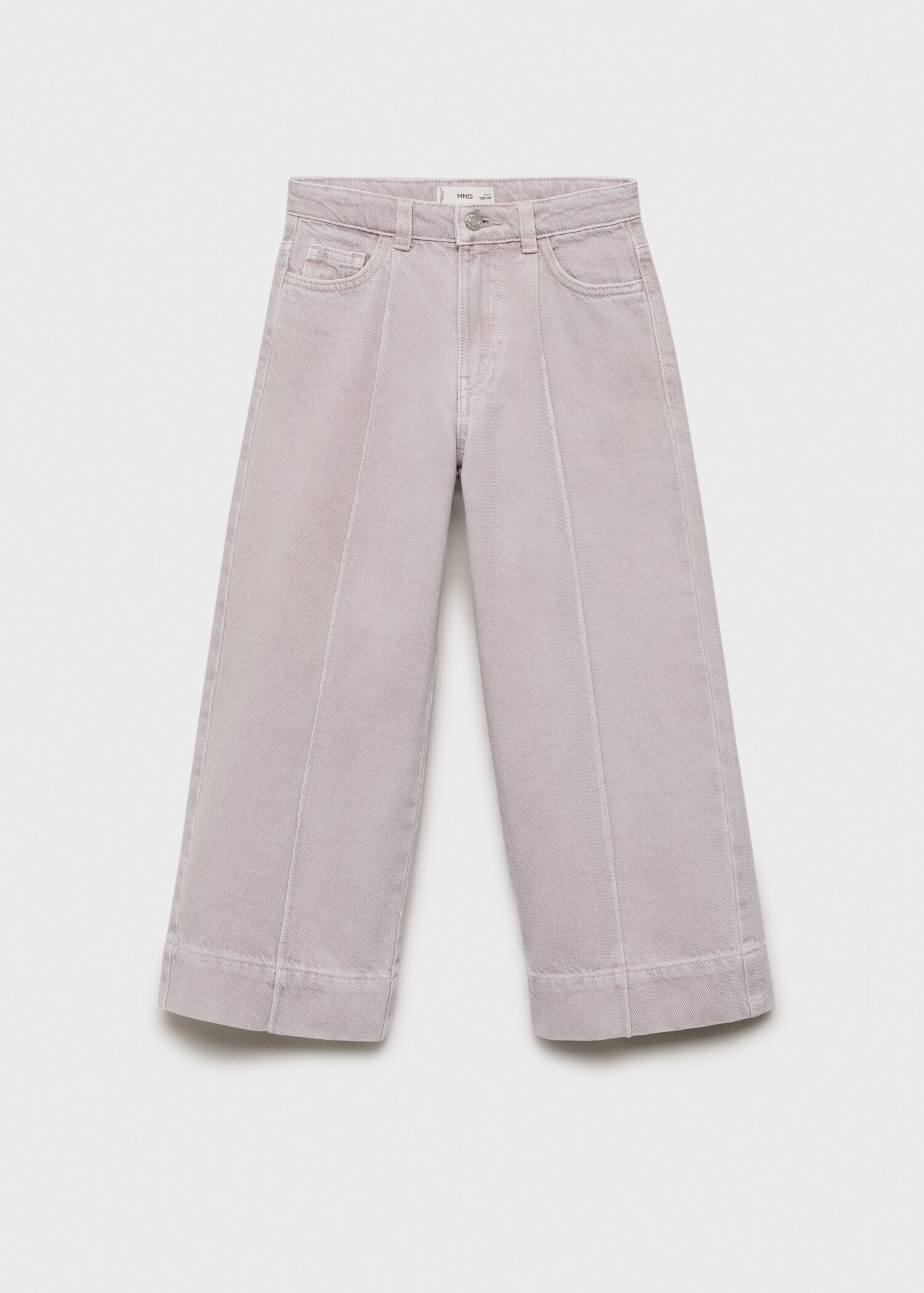 Culotte jeans with seam detail - Article without model