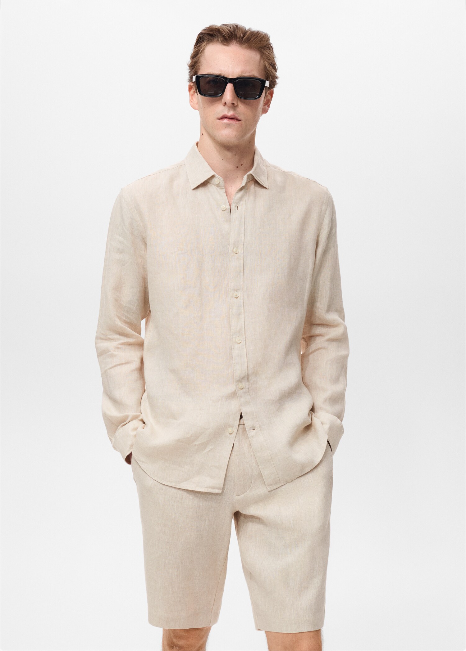 Linen 100% shirt - Medium plane