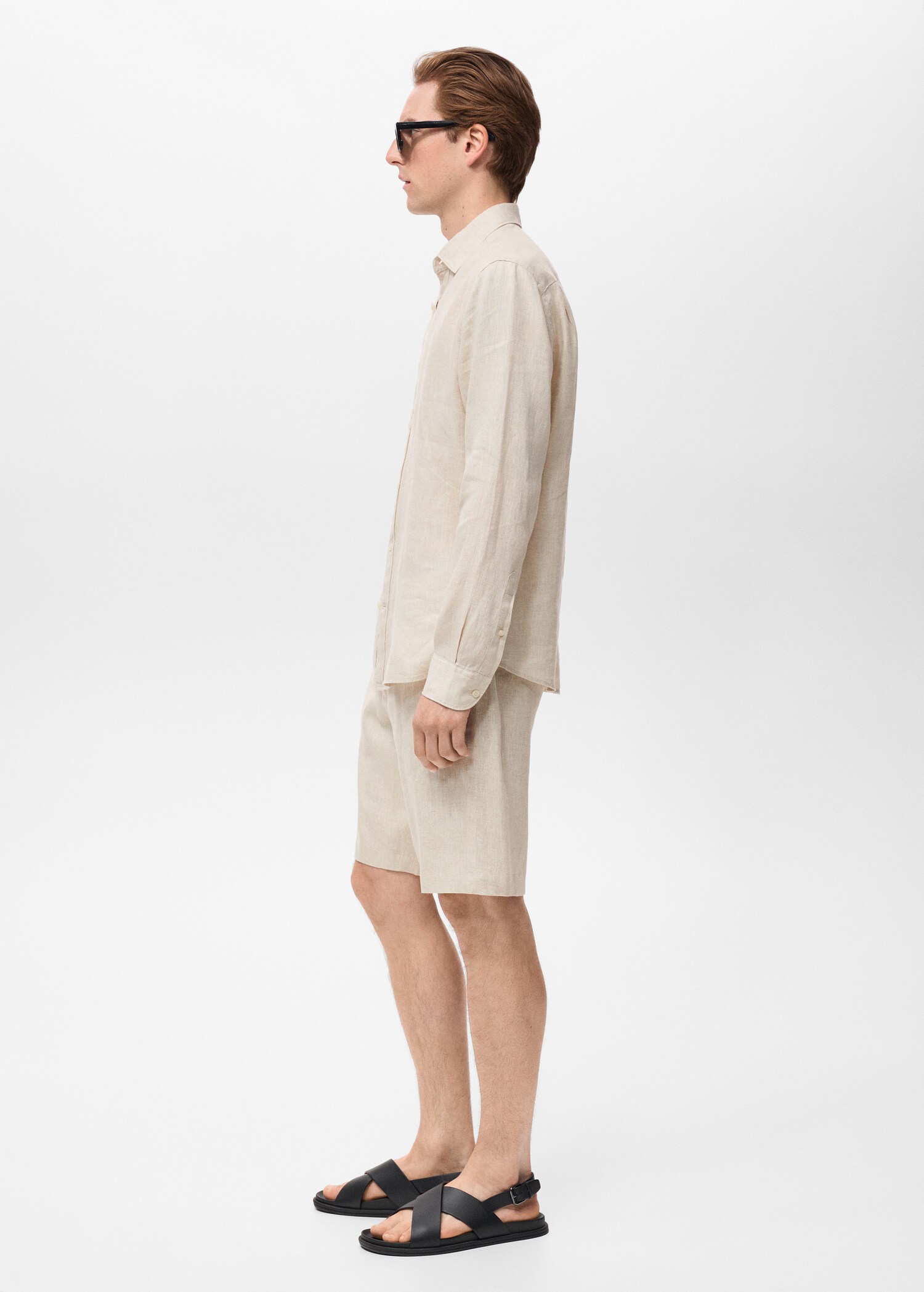 Linen 100% shirt - Details of the article 2