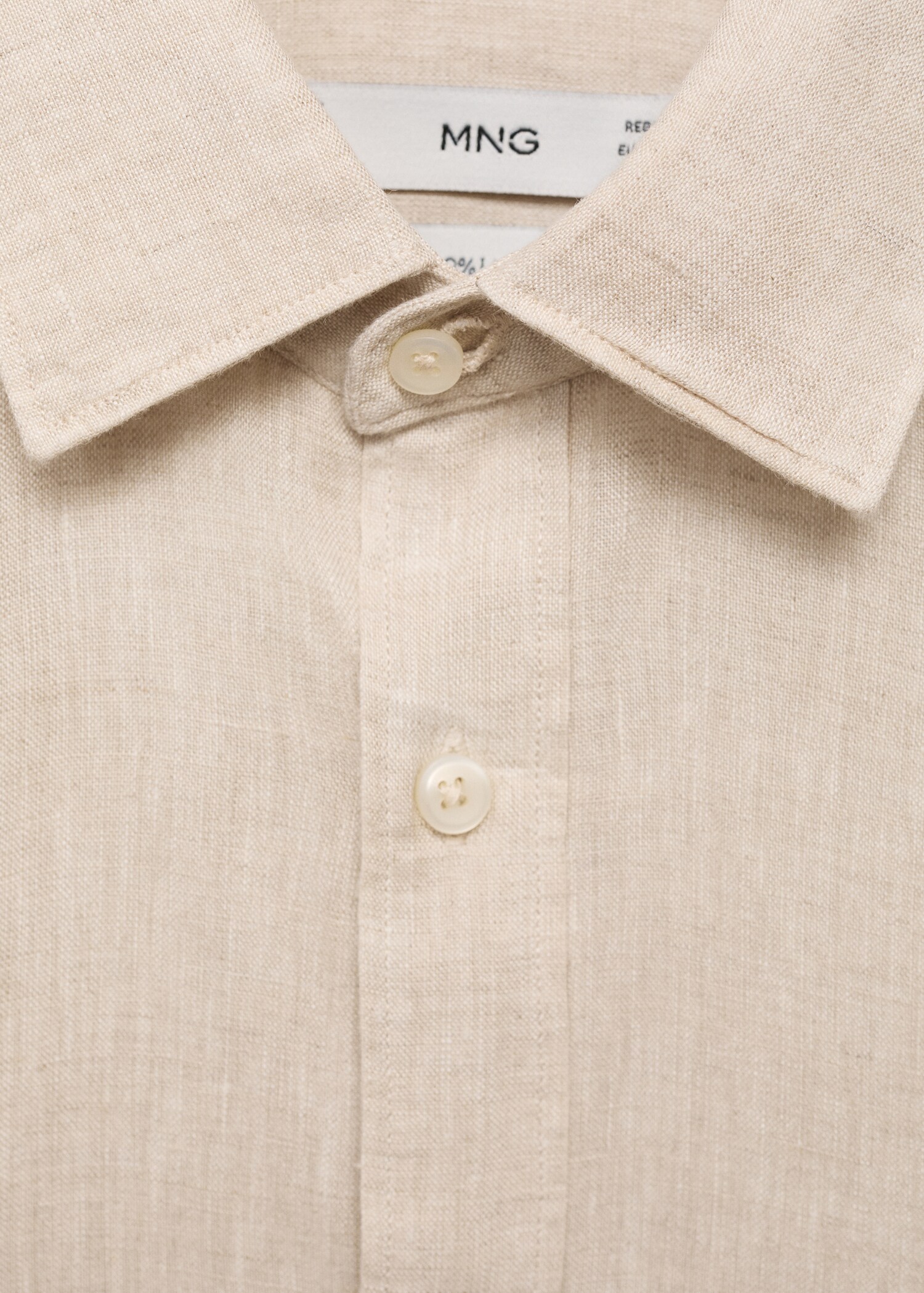 Linen 100% shirt - Details of the article 8