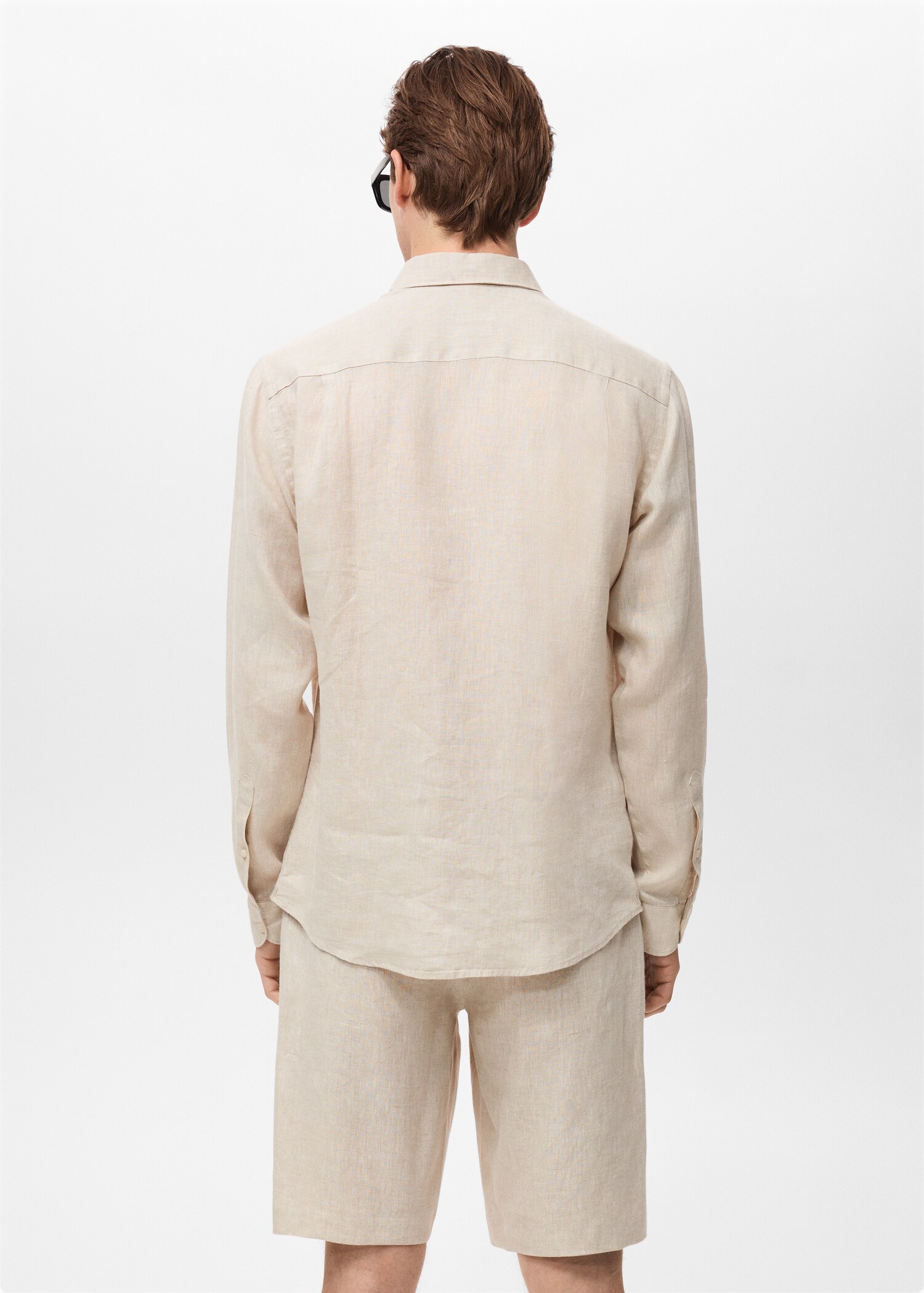 Linen 100% shirt - Reverse of the article