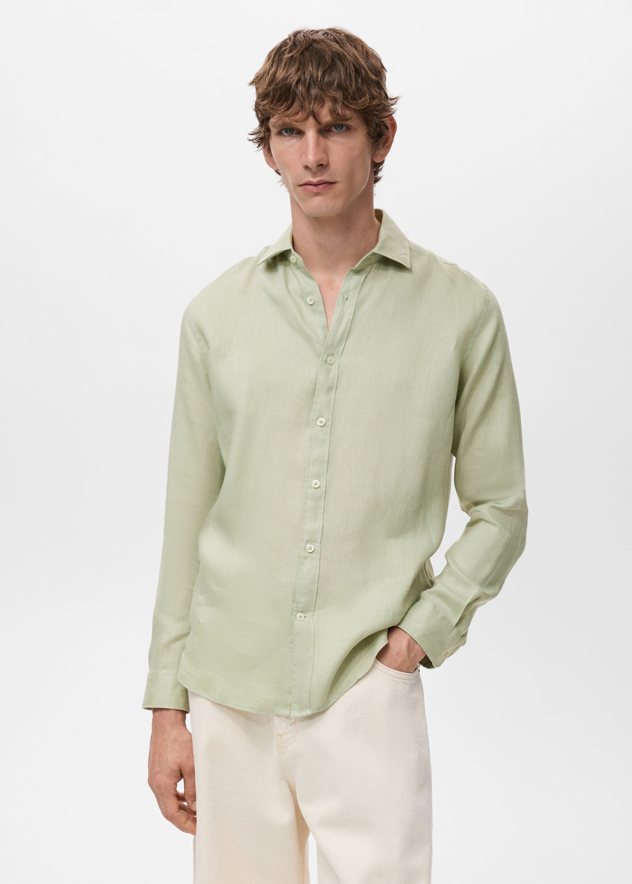 Chemise 100 % lin - Plan moyen