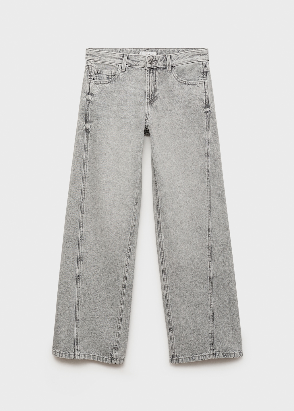 Low-waist wide leg jeans