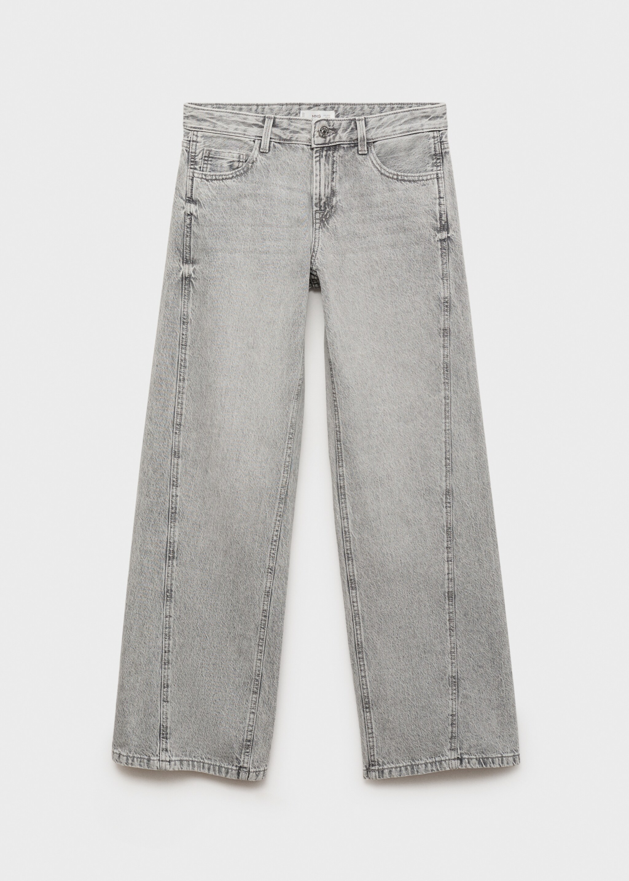 Wide leg jeans with seam detail - Article without model