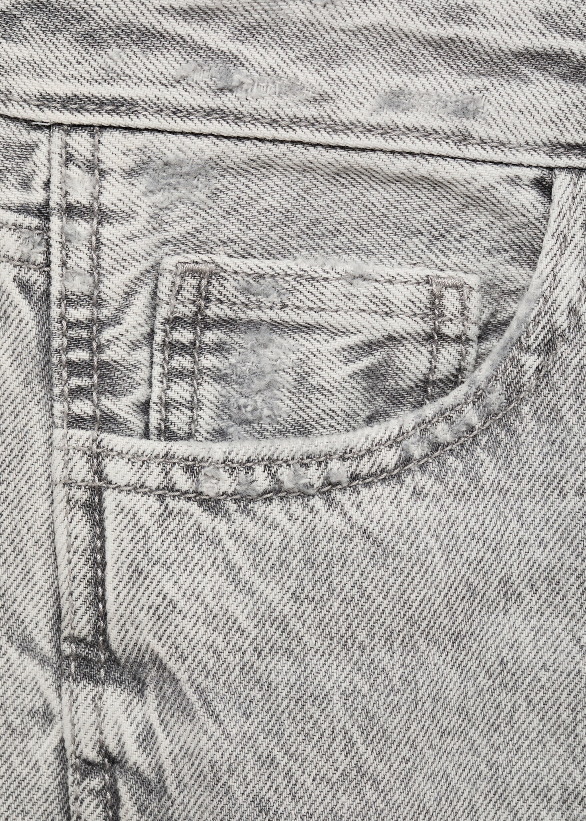 Wide leg jeans with seam detail - Details of the article 0
