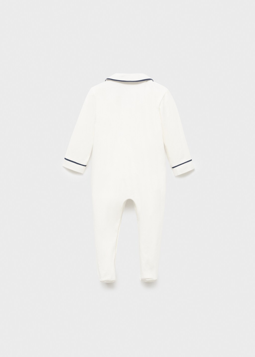 Baby-neck pajamas with pocket