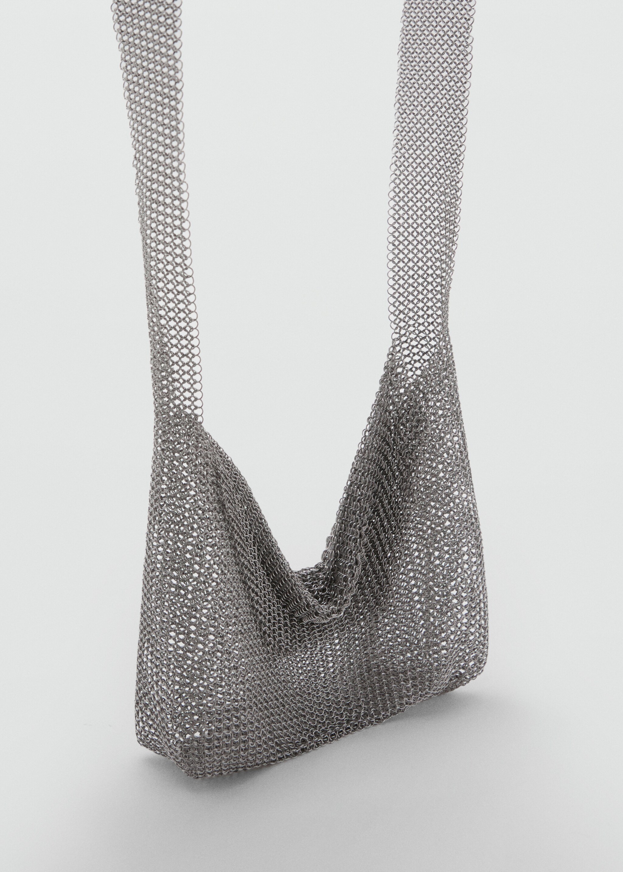 Metal mesh shoulder bag - Medium plane